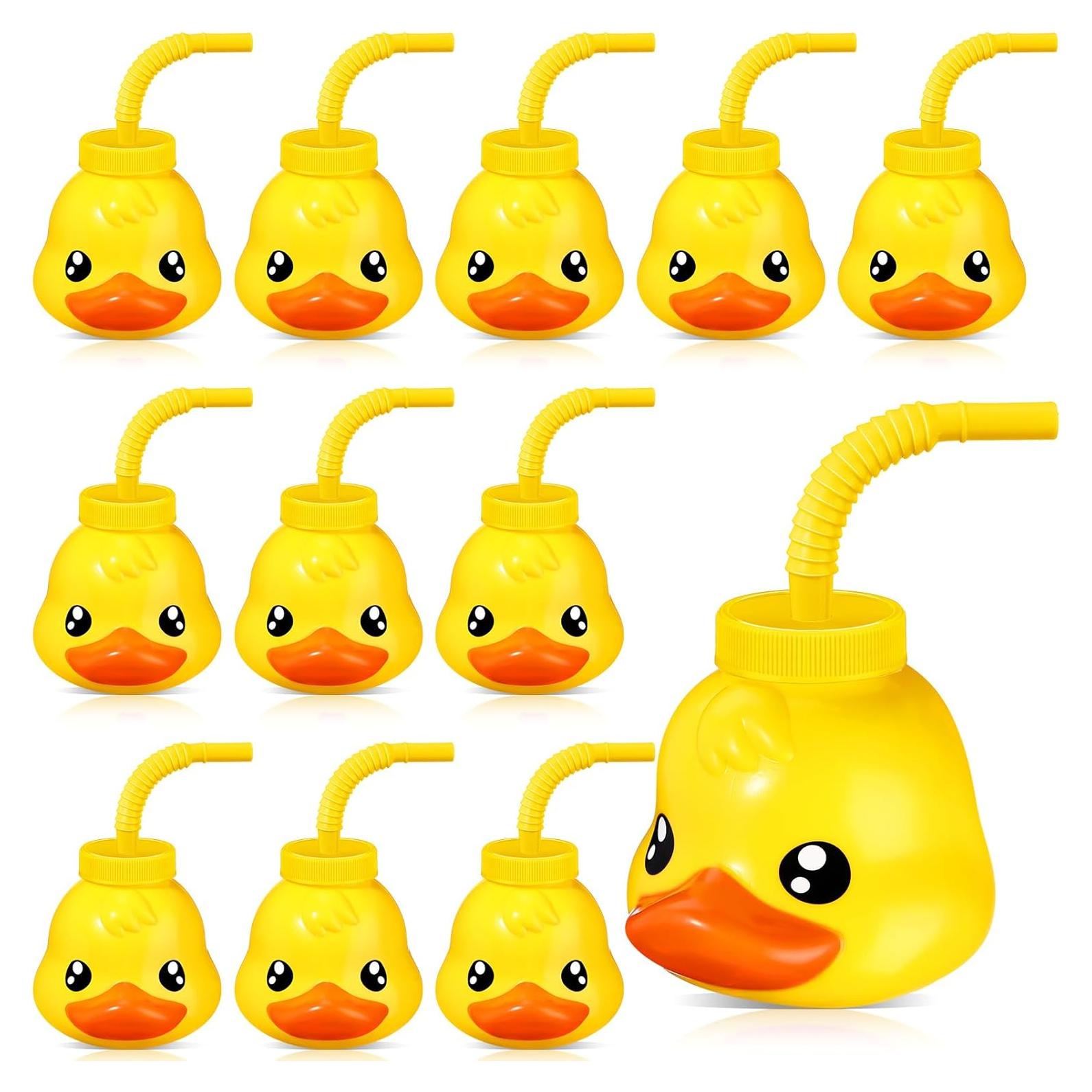 Tazas de Animales de Granja Roshtia 12 Piezas con Pajitas