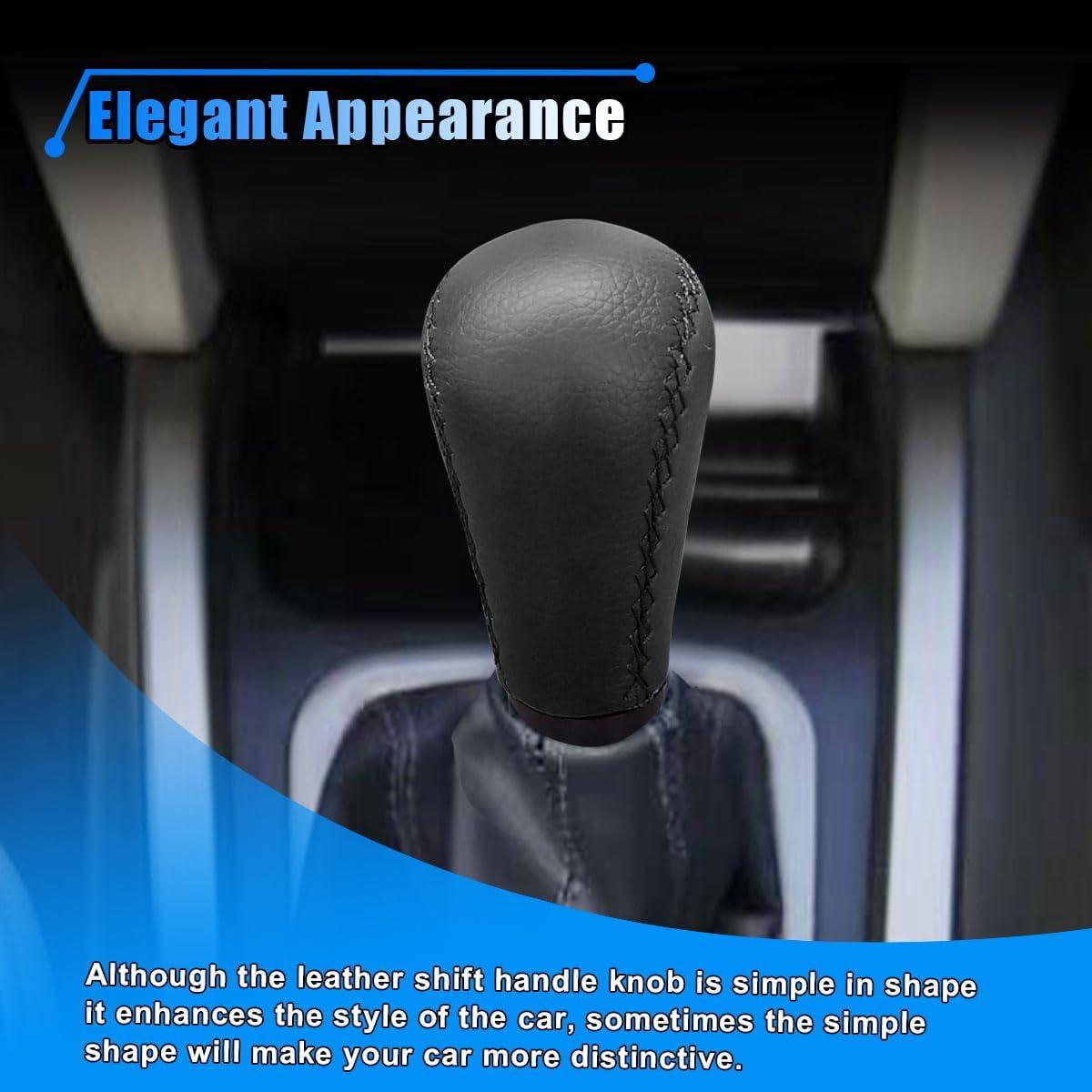 Perillas de Cambio Manual KITUREK 5 Velocidades Cuero Negro