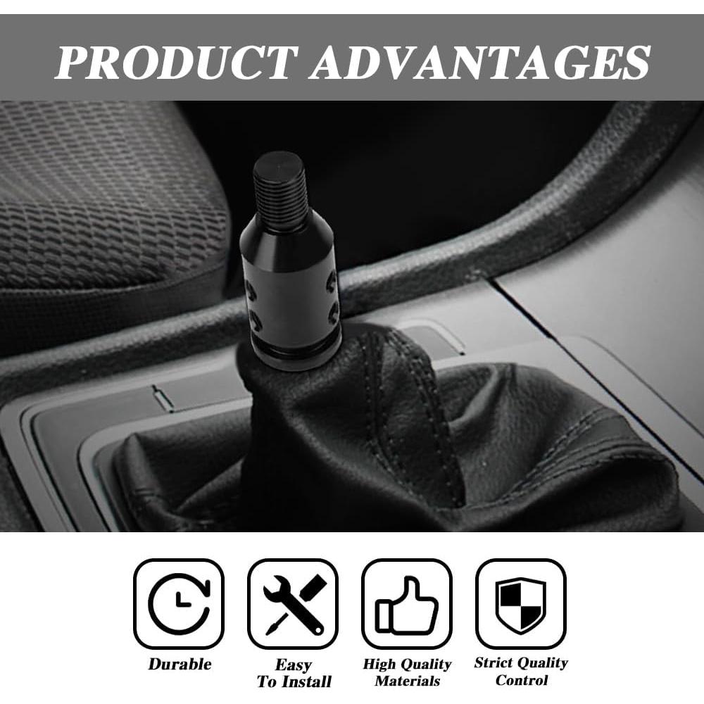 Adaptador de Perilla de Cambio Manual Lecctso M12x1.25 Aluminio