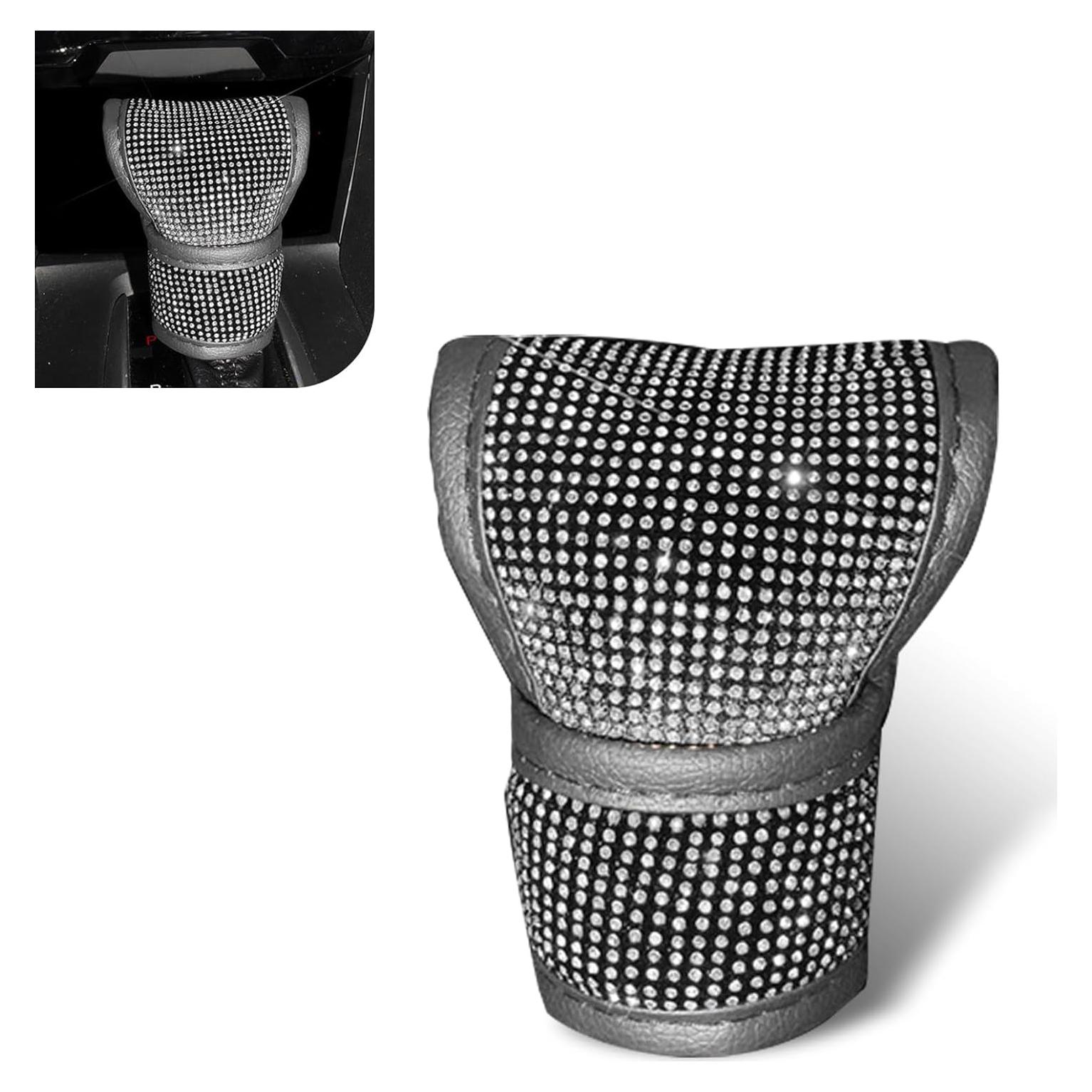 Cubierta de pomo de cambio Zikefest con cristales brillantes