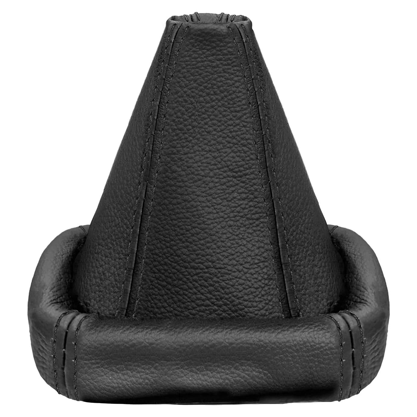 Funda de Cambio L & P Car Design - Cuero Genuino Negro para VW