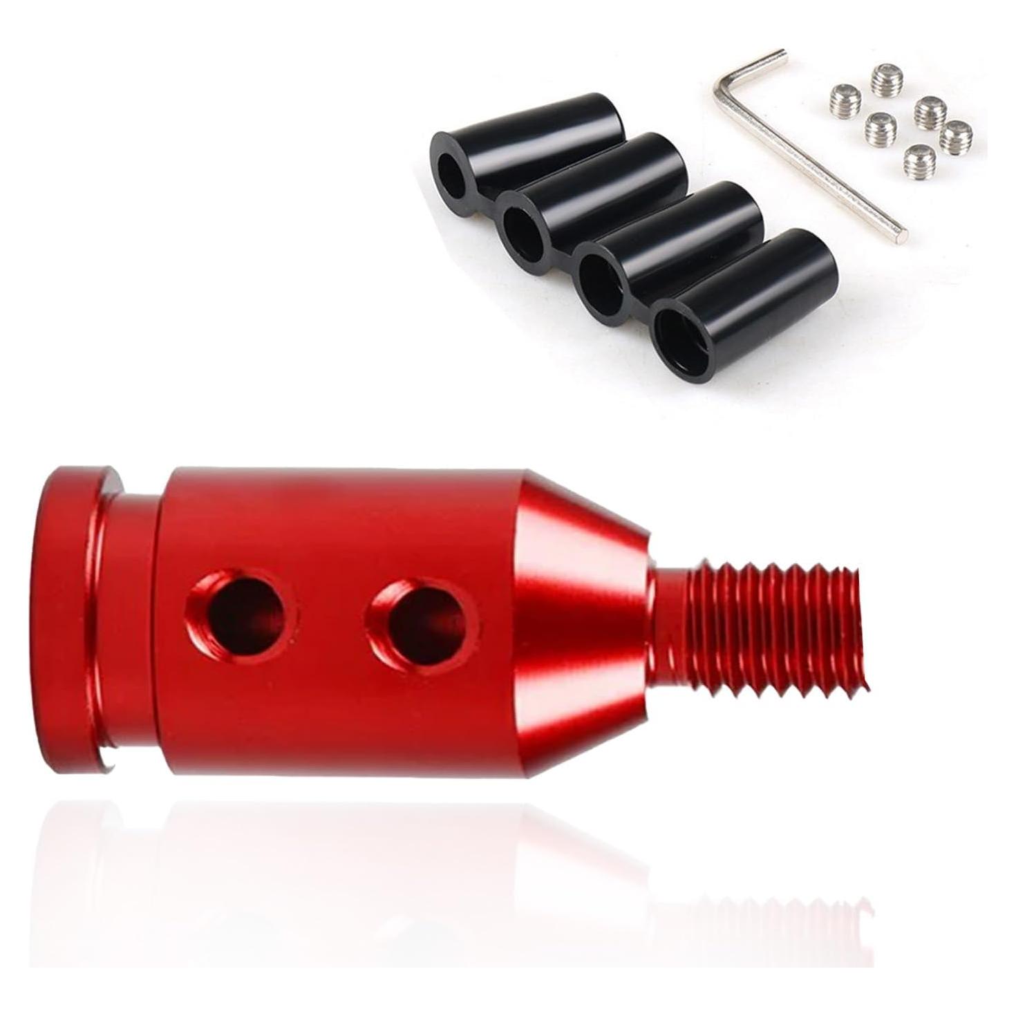 Adaptador de Perilla de Cambio Luminuti Aluminio Rojo 5.49cm