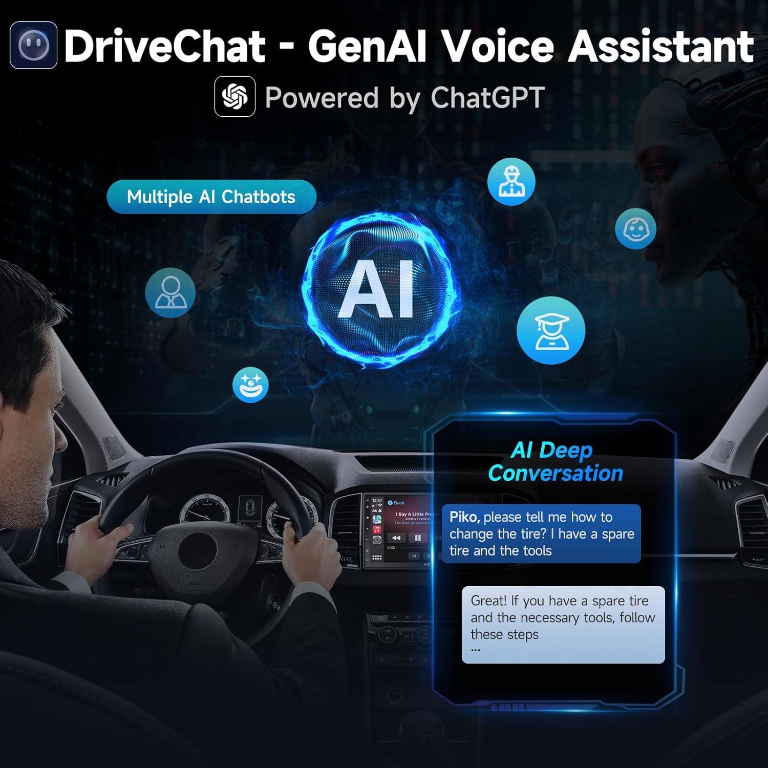 Estéreo Doble Din Android A5L 7" con Cámara y CarPlay