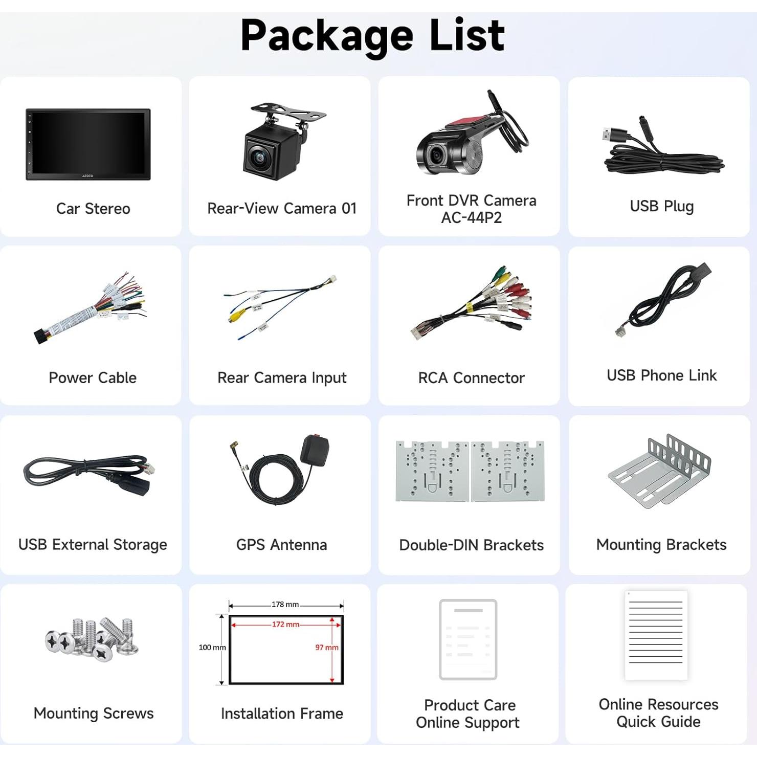 Estéreo Doble Din Android A5L 7" con Cámara y CarPlay