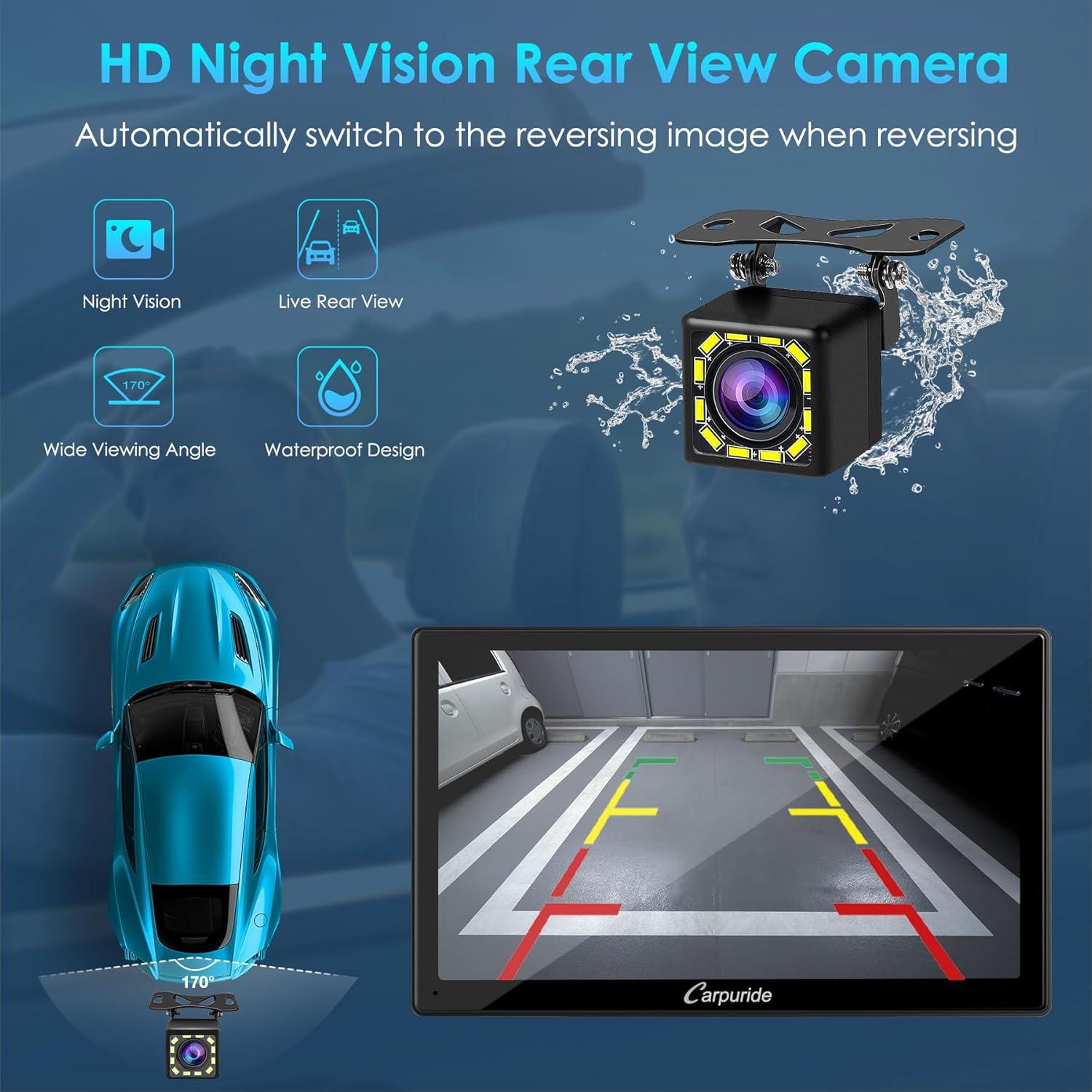 Estéreo de automóvil Carpuride YT09S 9" Doble Din con CarPlay