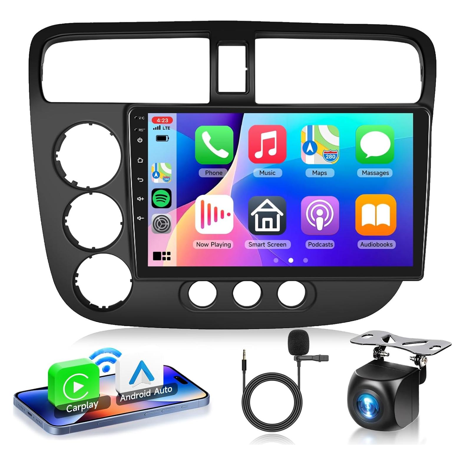 Estéreo de Coche Android 13 VECHTEL 9" 2GB 64GB para Honda Civic