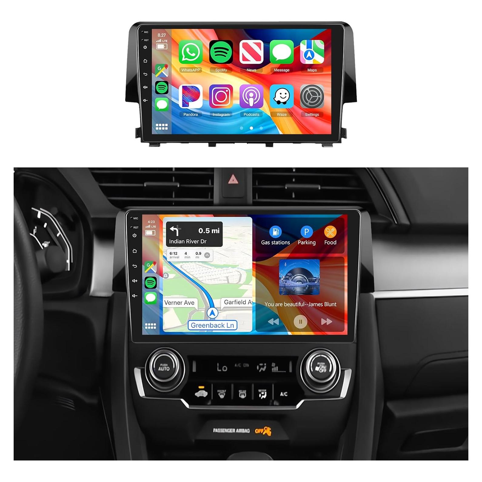 Estéreo de Coche Android 2G+64G MAHVEC para Honda Civic 2016-2020