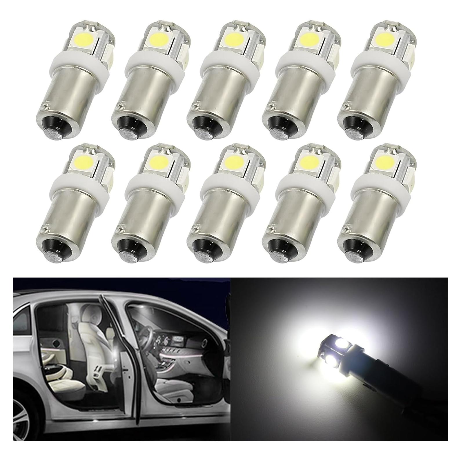 Kit de 10 Bombillas LED BA9S Flygun para Automóviles - Blanco