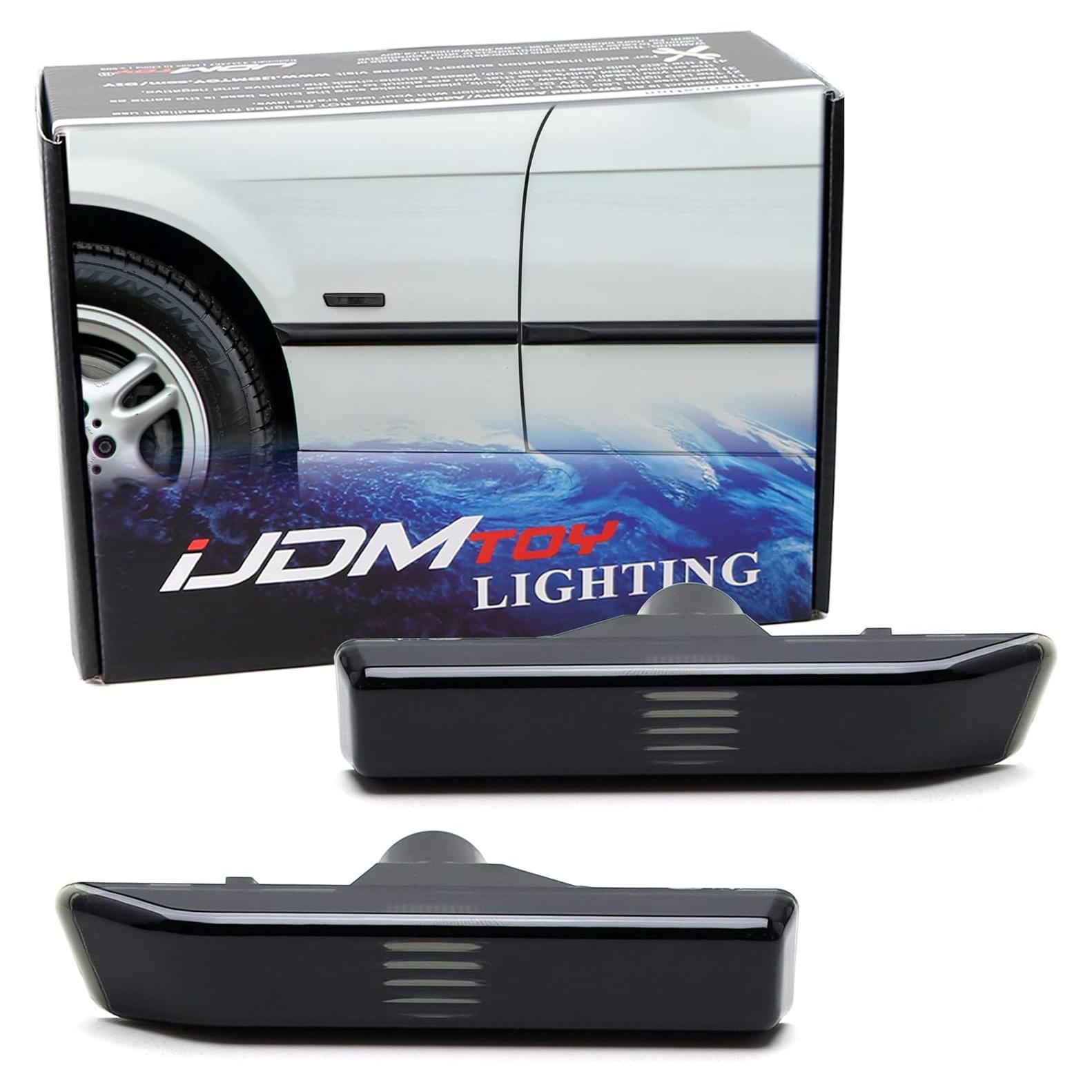 Lámparas de Marcador Lateral Ahumadas iJDMTOY para BMW E36/E53