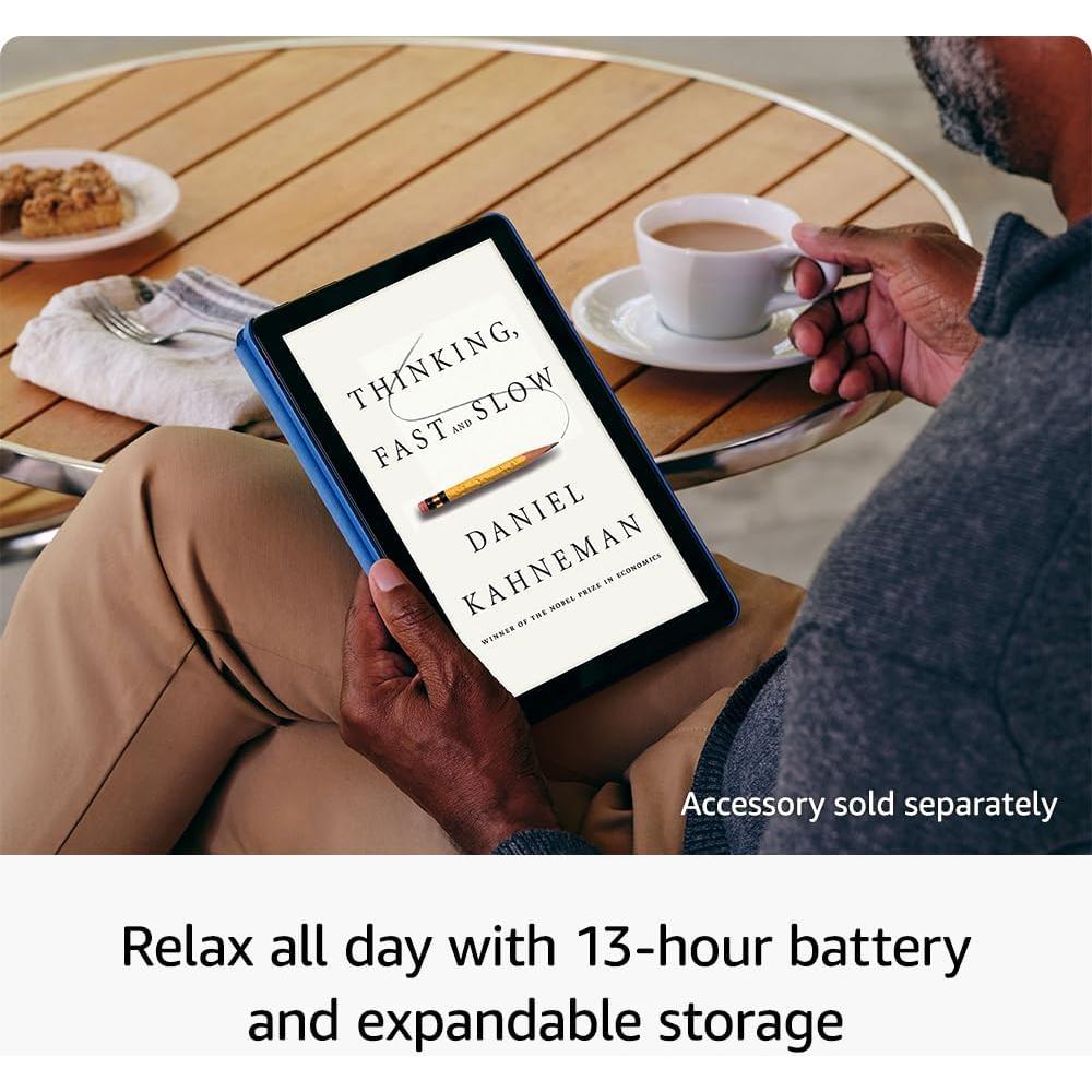 Amazon Fire HD 10 tablet (newest model) built for relaxation, 10.1" vibrant Full HD screen, octa-core processor, 3 GB RAM, 32 GB, Black