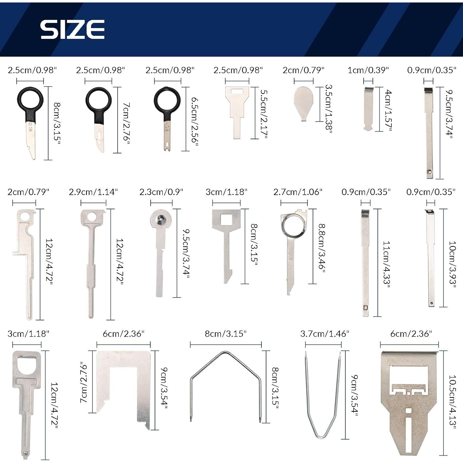Kit de Herramientas de Remoción de Radio AUTOXBERT 38 Piezas