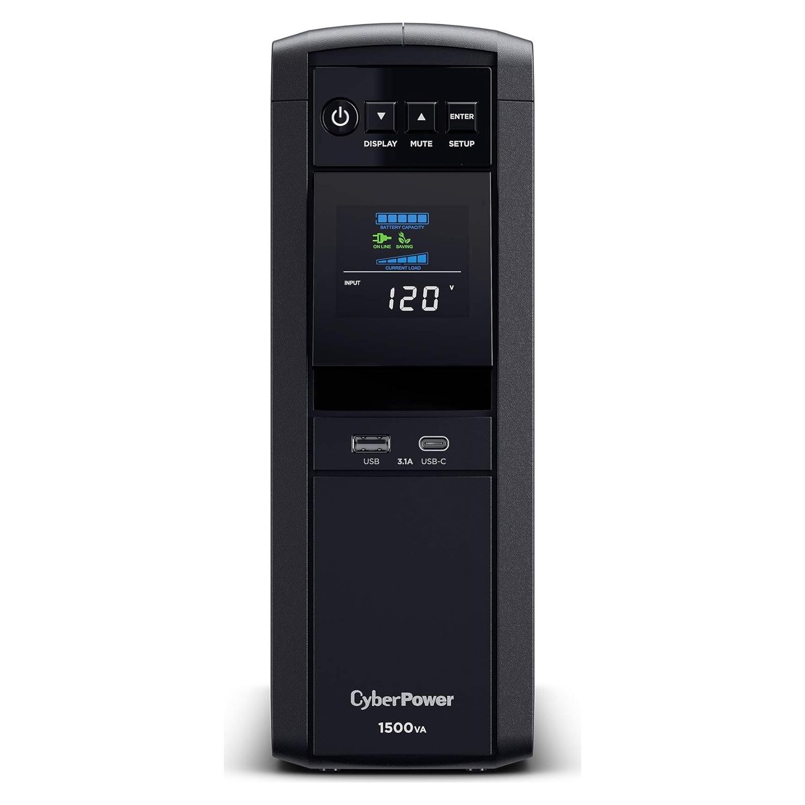 UPS CyberPower CP1500PFCLCD 1500VA 12 Salidas AVR Mini Torre