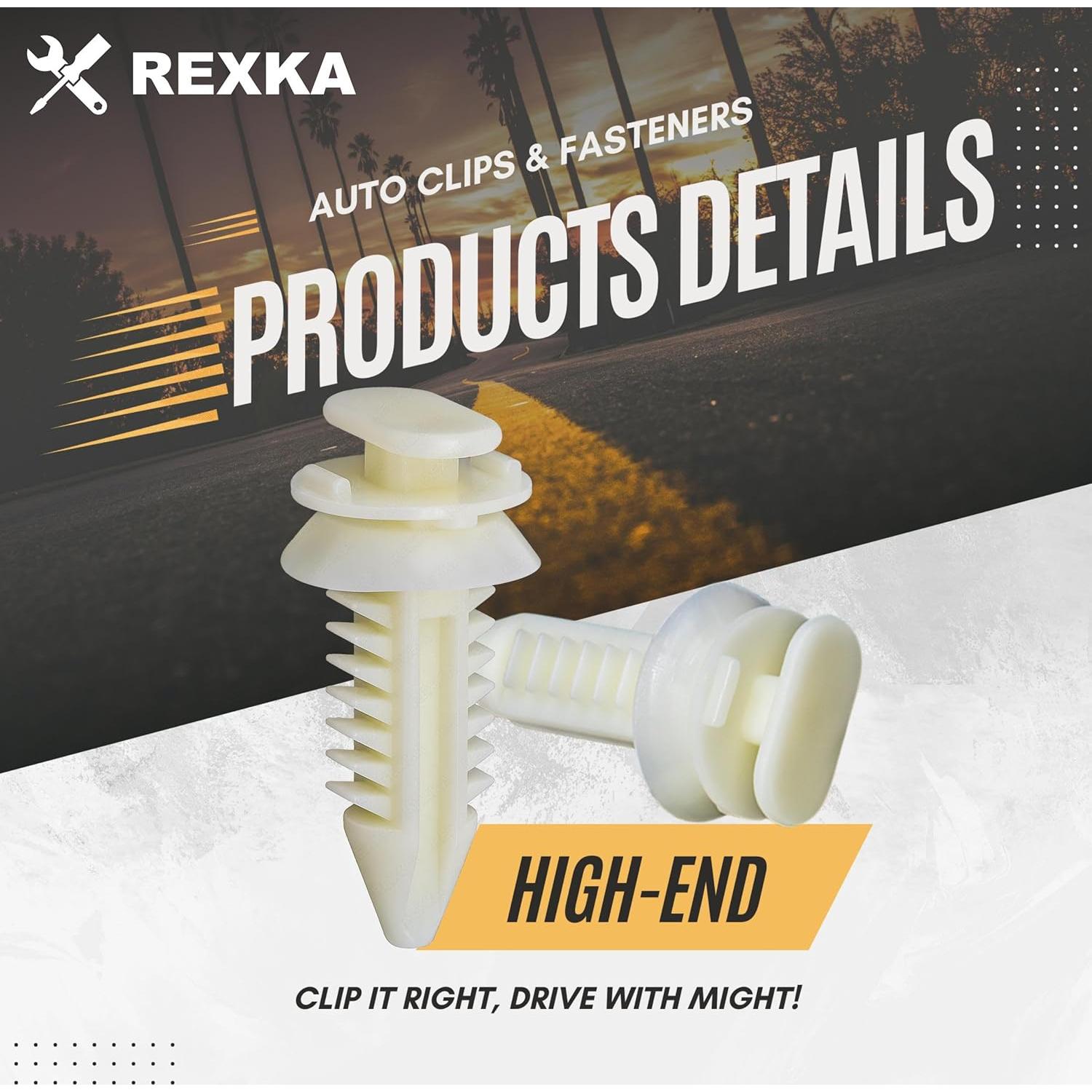 Clips de Panel de Puerta Rexka 50pcs Compatible GM Chevrolet