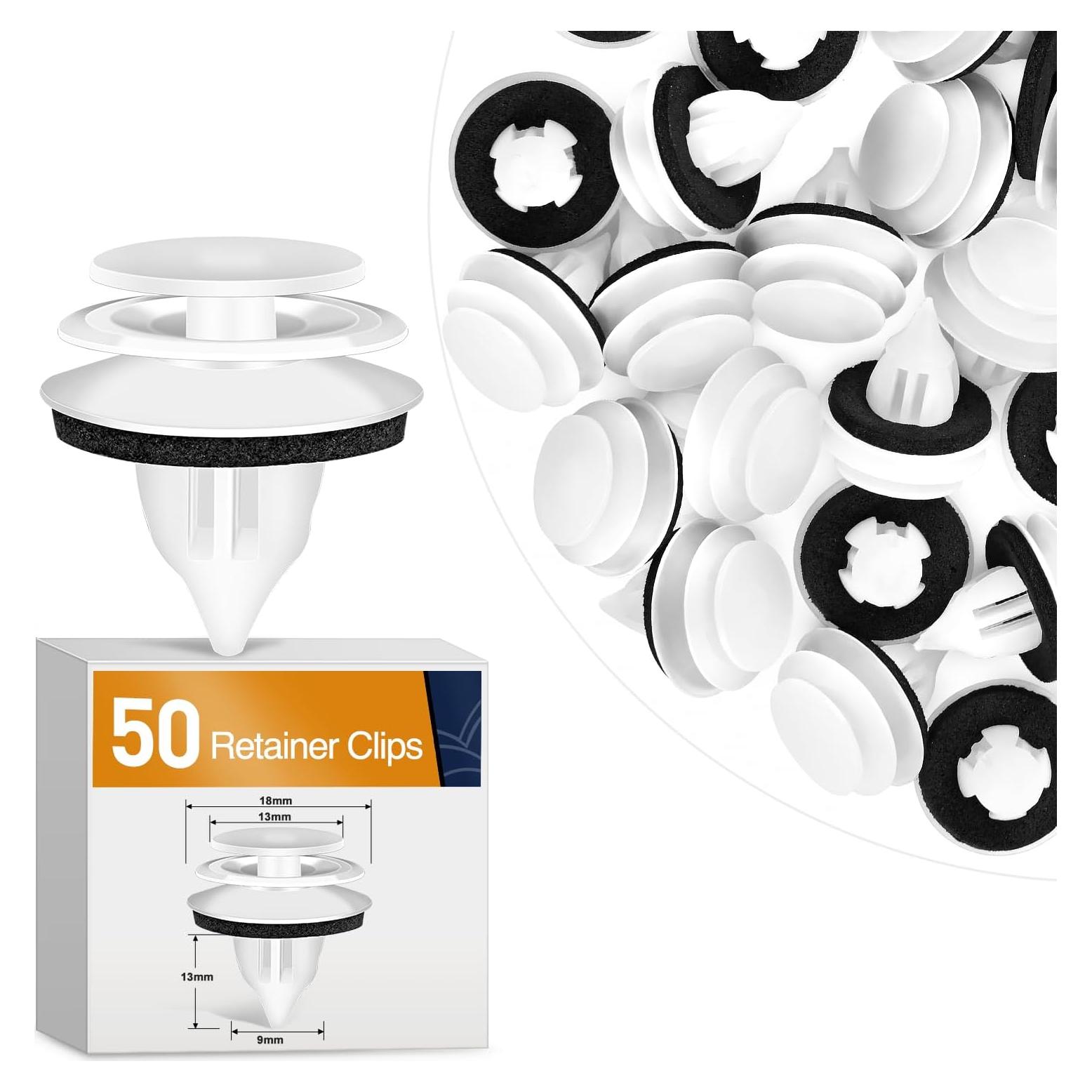 Clips de Panel de Puerta GOOACC 50Pcs Nylon 9mm GRC-304