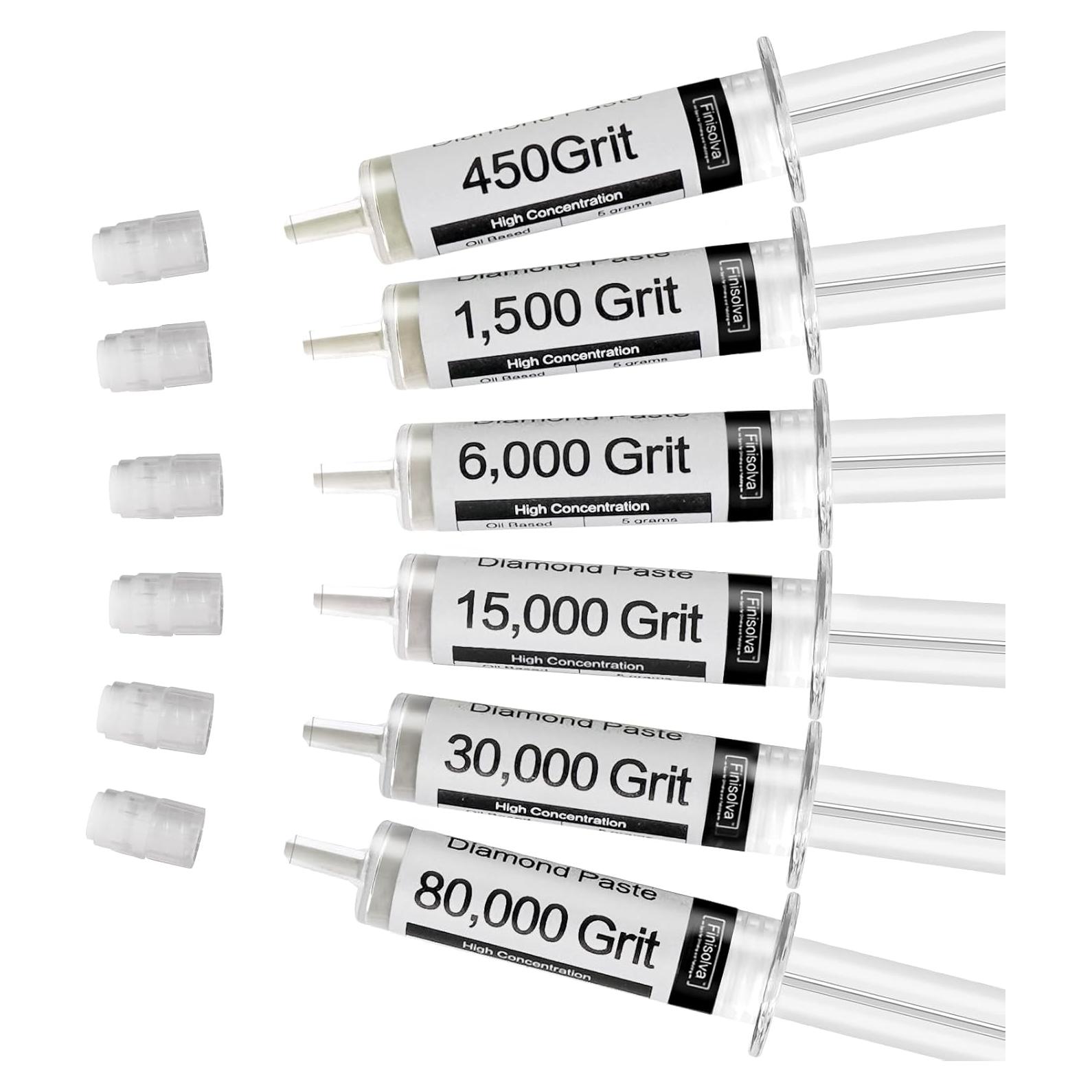 Kit de Pulido de Diamante PolishPro 6 Pastas 80,000 a 450 Grano