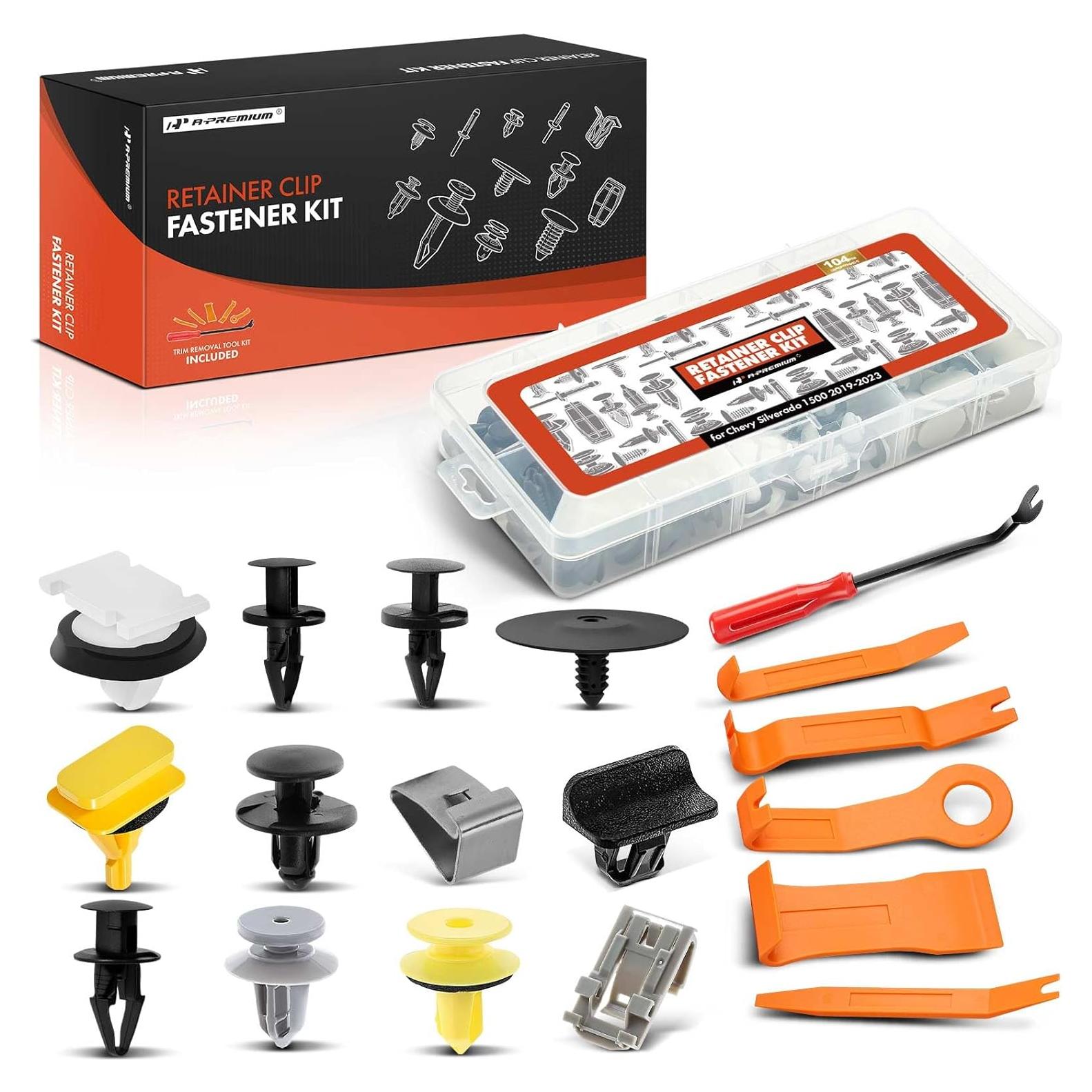 Kit de Clips de Retención A-Premium 104 Piezas para Chevrolet Silverado 1500 2019-2023