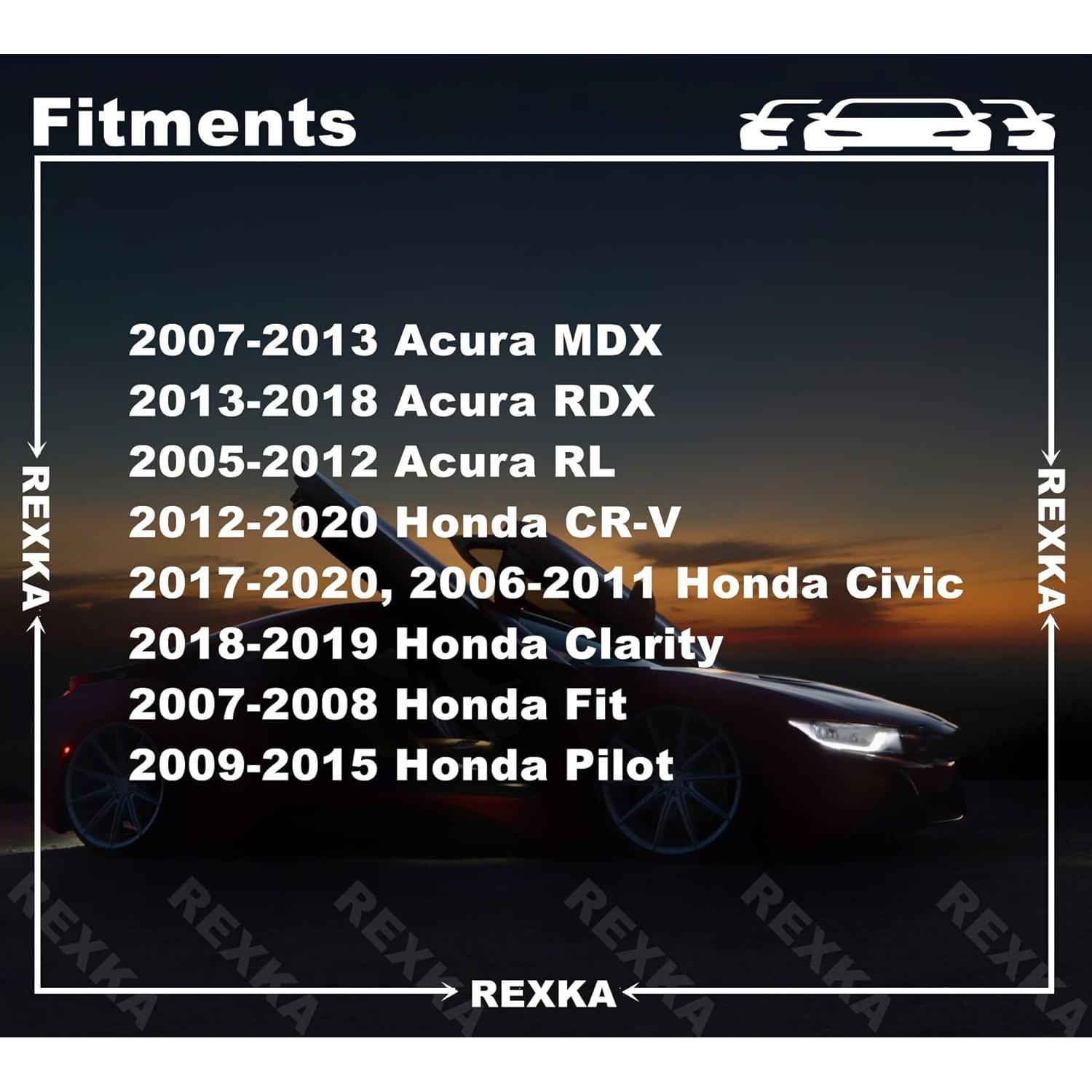 Clip de Retención de Panel de Puerta Rexka 15pcs para Honda Acura