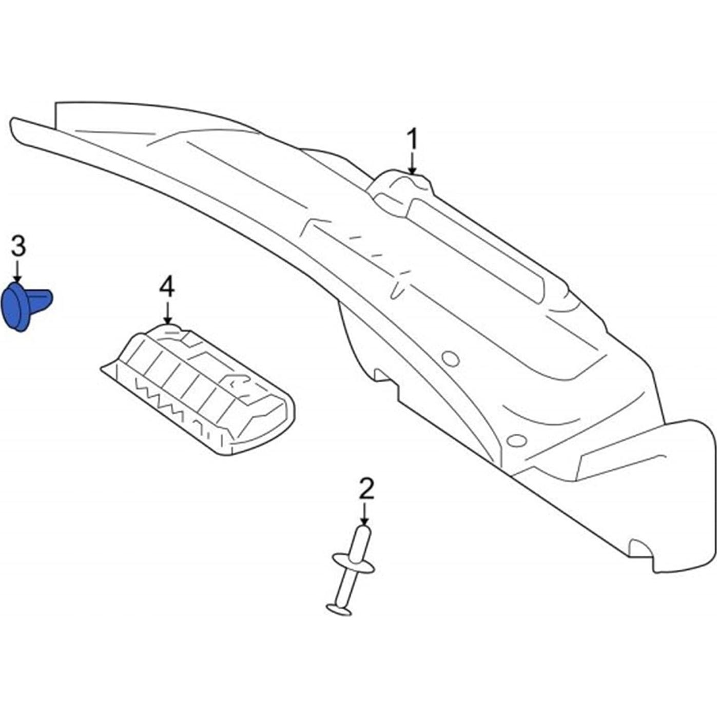 Clips de Retención de Panel de Puerta Rexka para Mercedes-Benz