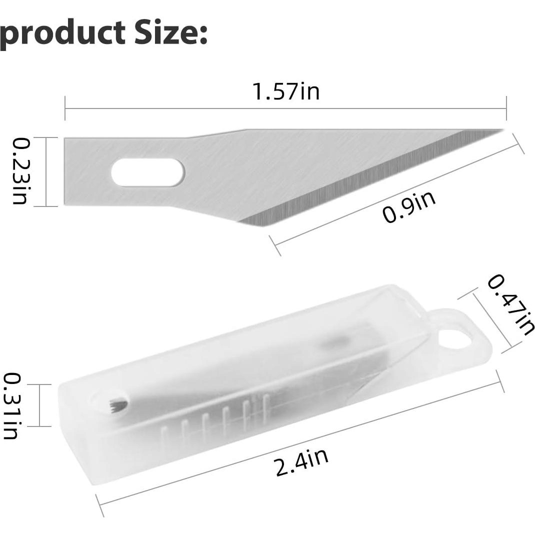 Cuchillo de Manualidades DIYSELF con 11 Cuchillas y Regla 15cm
