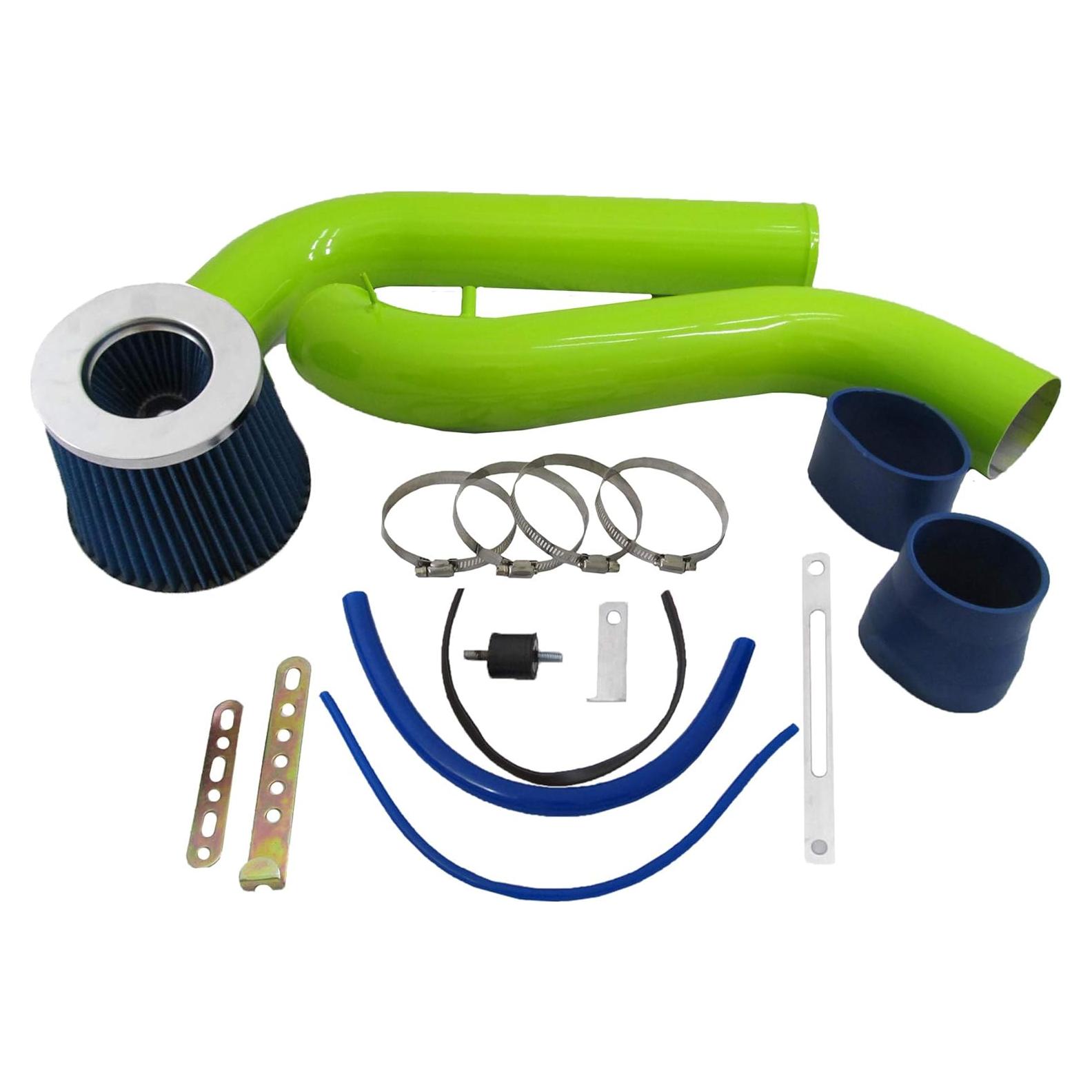 Kit de Admisión de Aire Frío Verde + Filtro Azul Honda 92-96