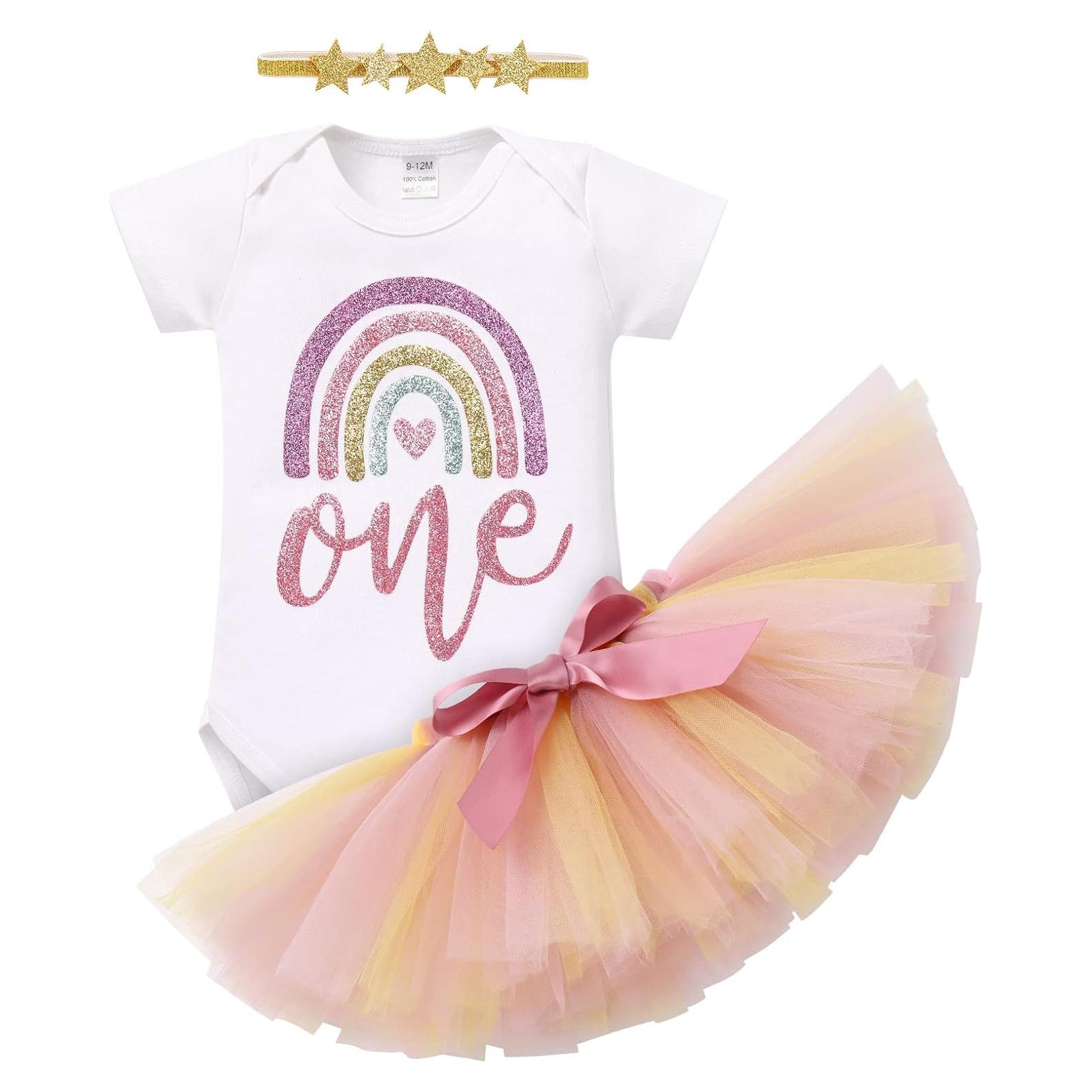 Conjunto de Cumpleaños Niña AWIBMK 1er Cumpleaños Verde