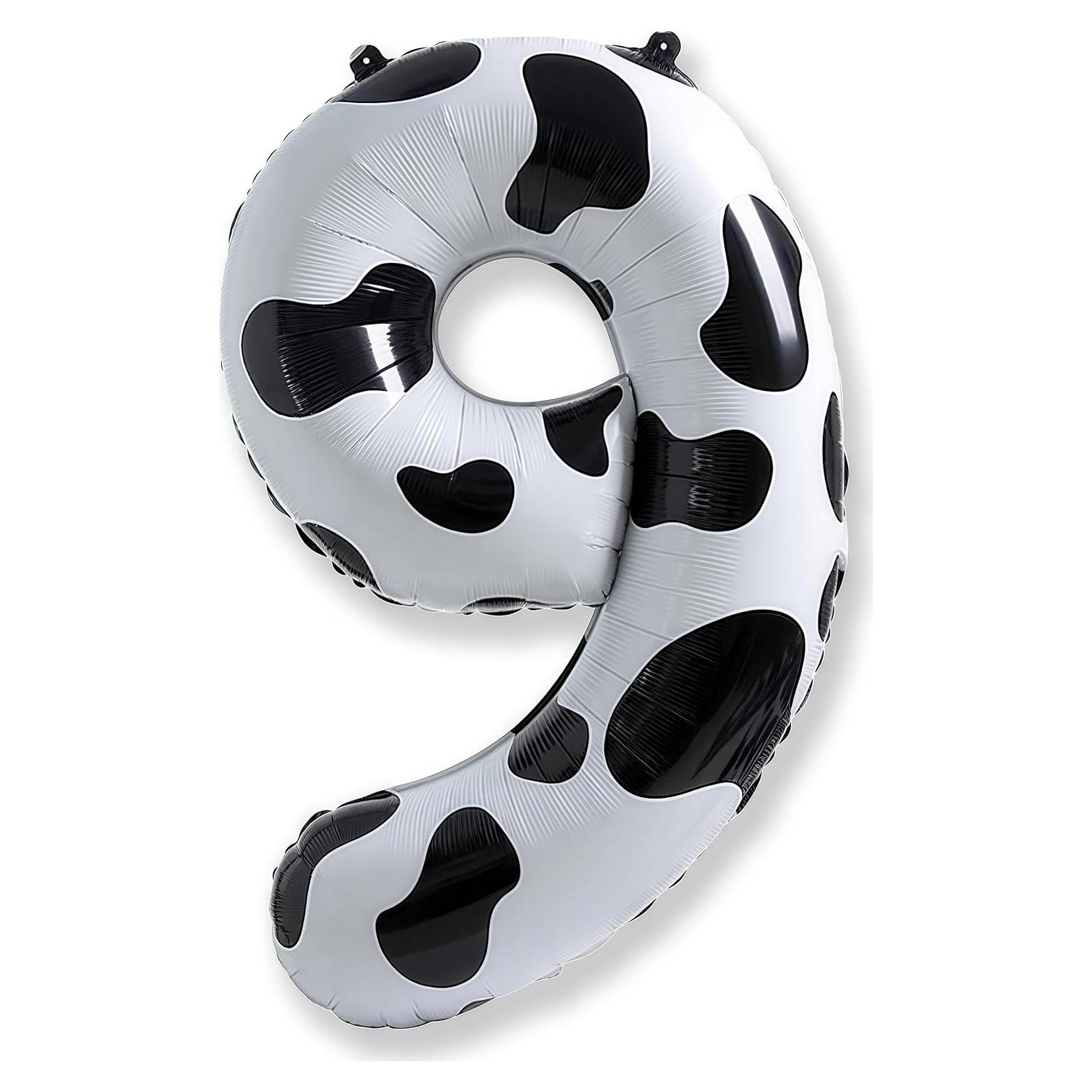 Globo Número 9 101,6 cm de Vaca para Cumpleaños Niños