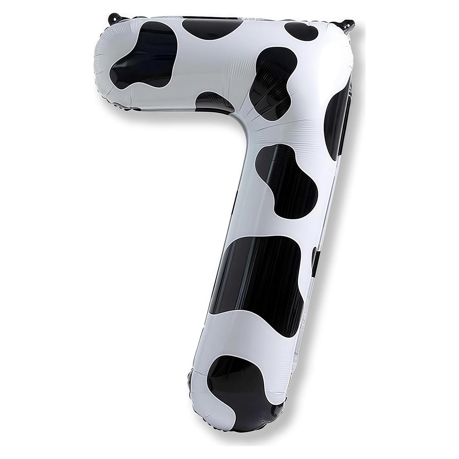 Globo Número 7 Gigante Isndare 101 cm Diseño de Vaca