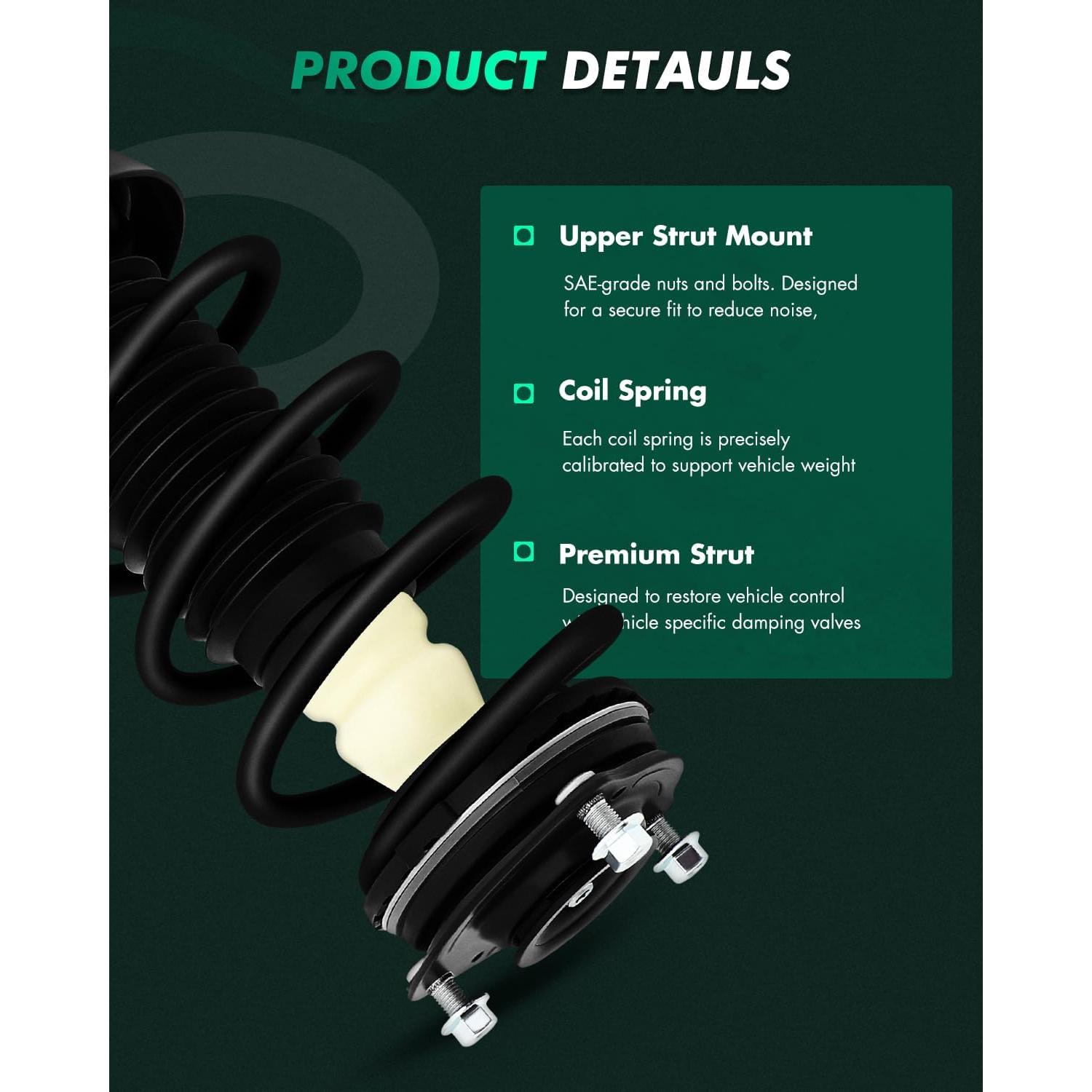 Amortiguadores y Resortes Completos SCITOO para Honda Civic 2006-2011