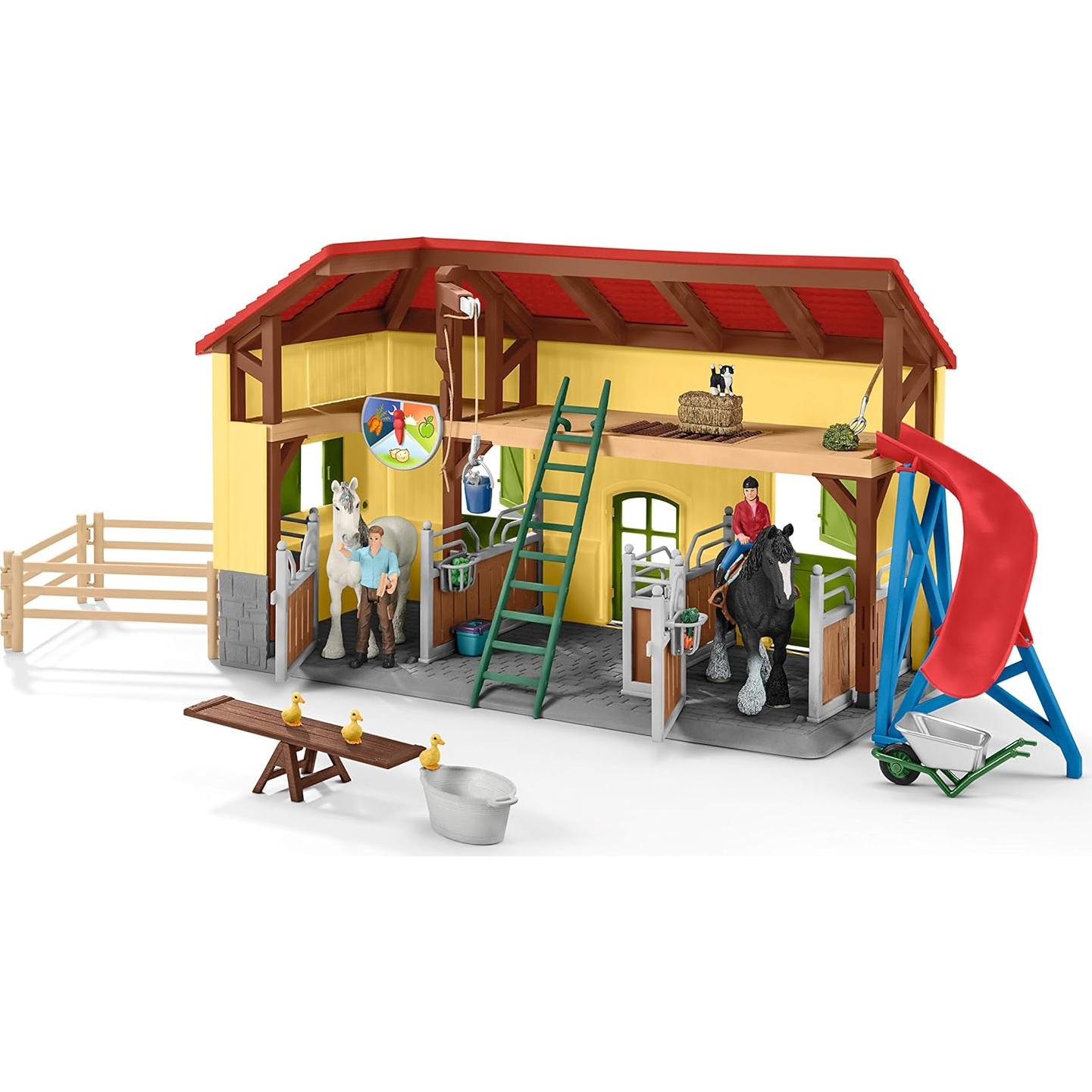 Estable de Caballos Schleich 42485 - Juguete Educativo 49x34.5cm