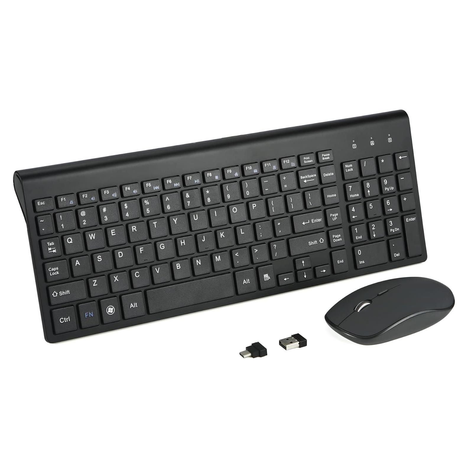 Combo Teclado y Ratón Inalámbrico Fonicer USB C y A