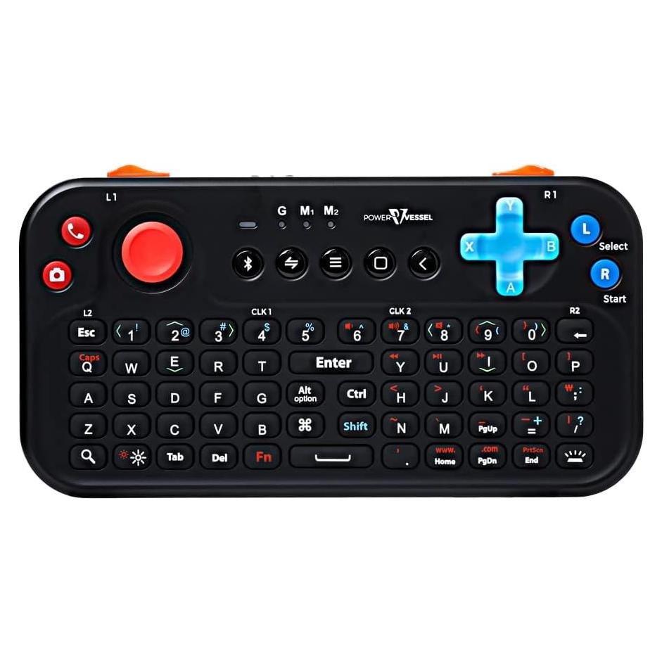 Teclado Bluetooth FUNDIAN con mouse jog y audio - Negro