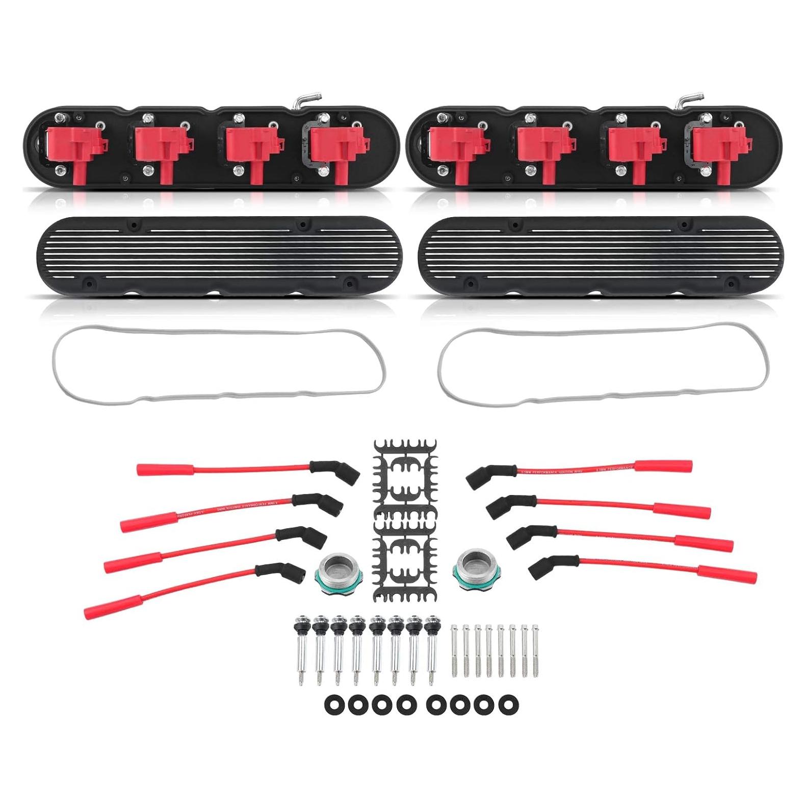 Kit Cubiertas de Válvula y Bobinas A-Premium para Chevrolet V8