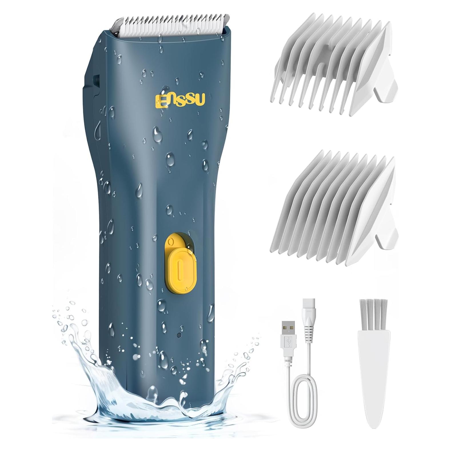 Cortadora de Cabello ENSSU Inalámbrica Impermeable Azul