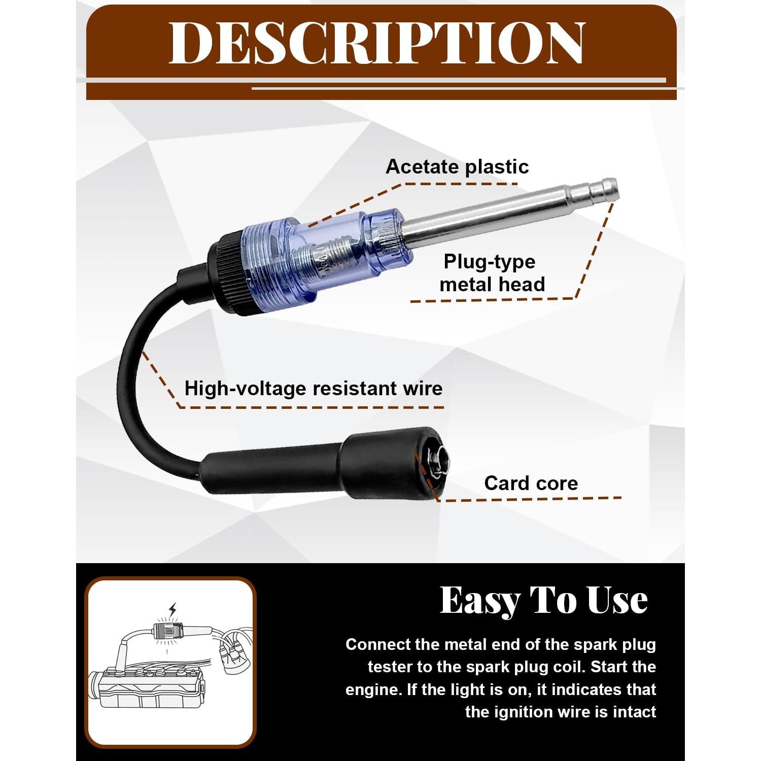 Probador de Bujías LTDCVTR para Motores de Gasolina