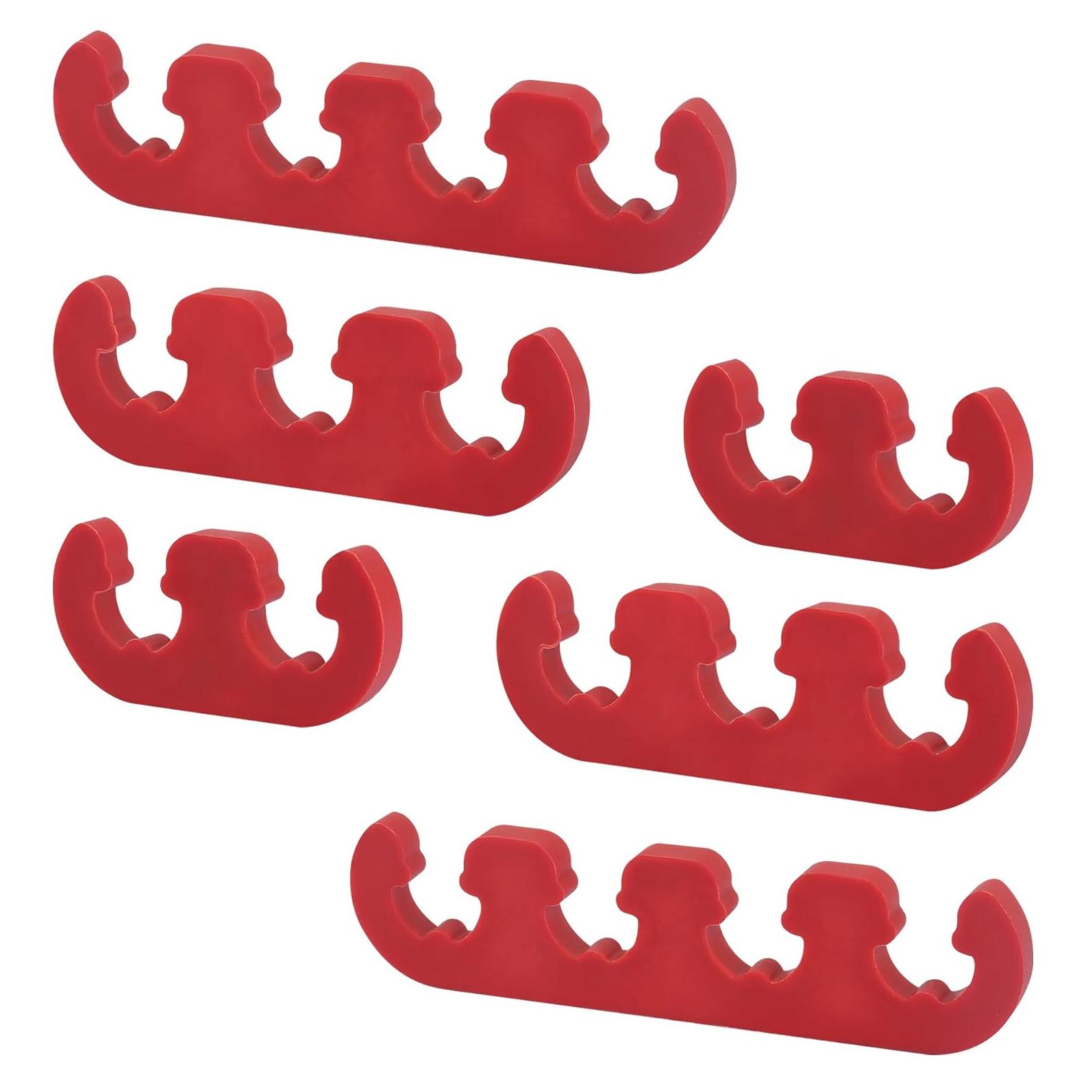 Separadores de Cables de Bujía SSNNUU 6PCS Rojo 2/3/4 Agujeros