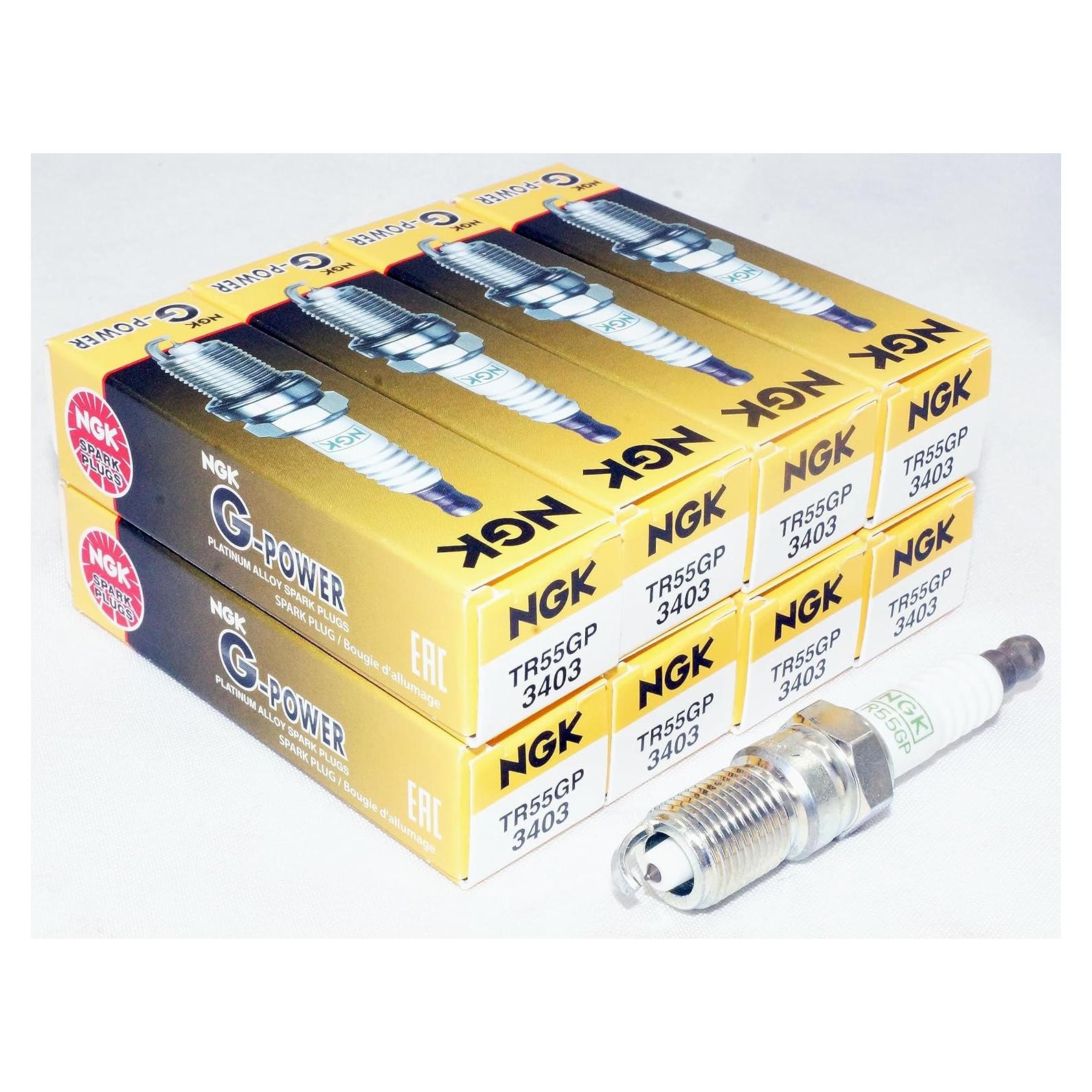 Bujía NGK G-Power TR55GP Platino 8 Paquete 326.5g