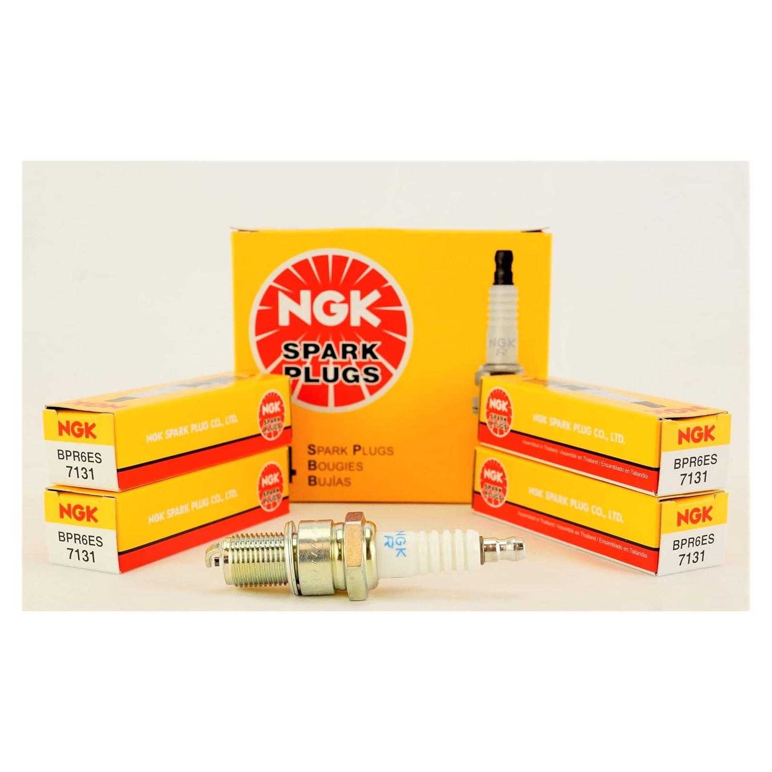 Juego de 4 Bujías Estándar NGK BPR6ES para Vehículos