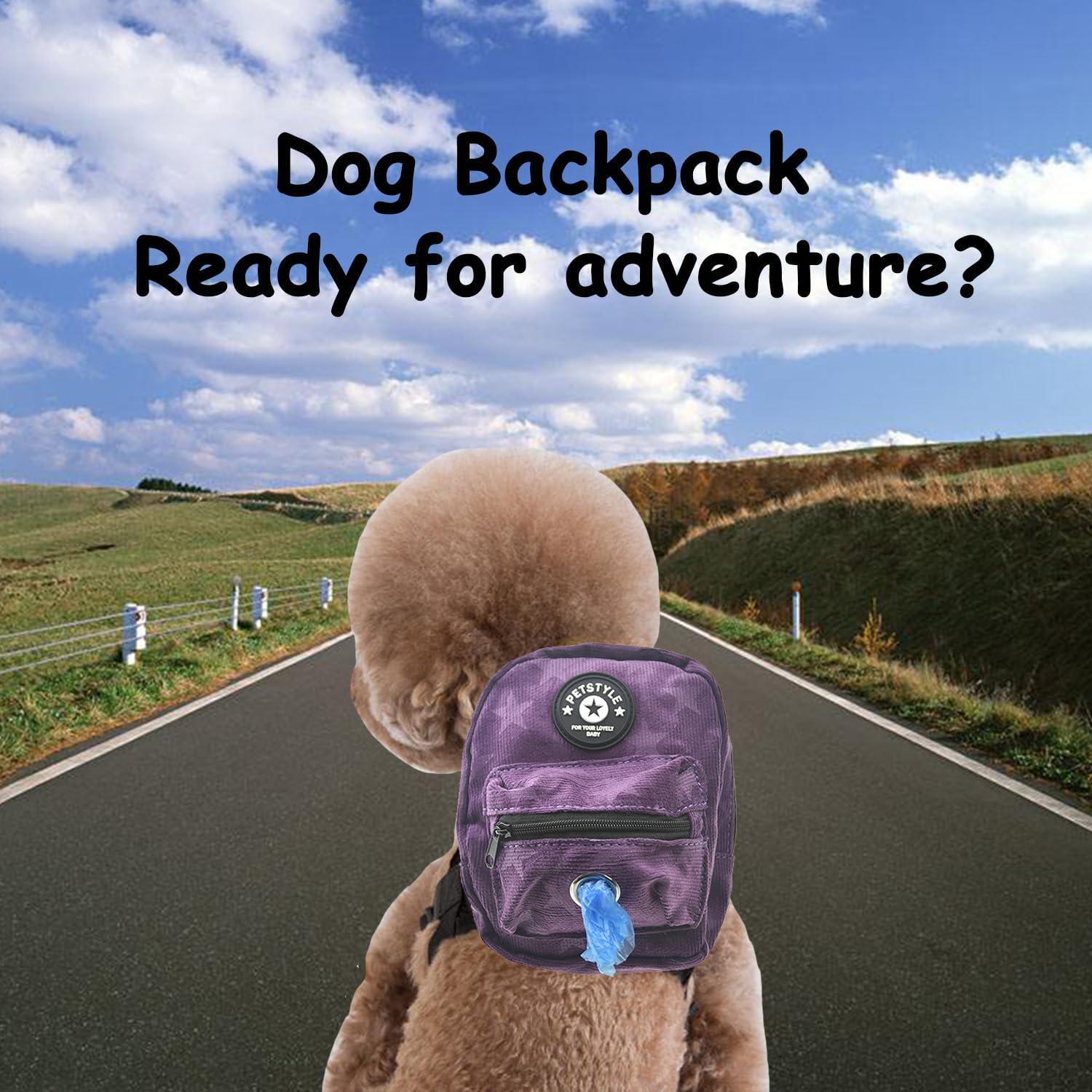 Arnés Mochila para Perros FLAdorepet L 4,54-6,80 kg Púrpura