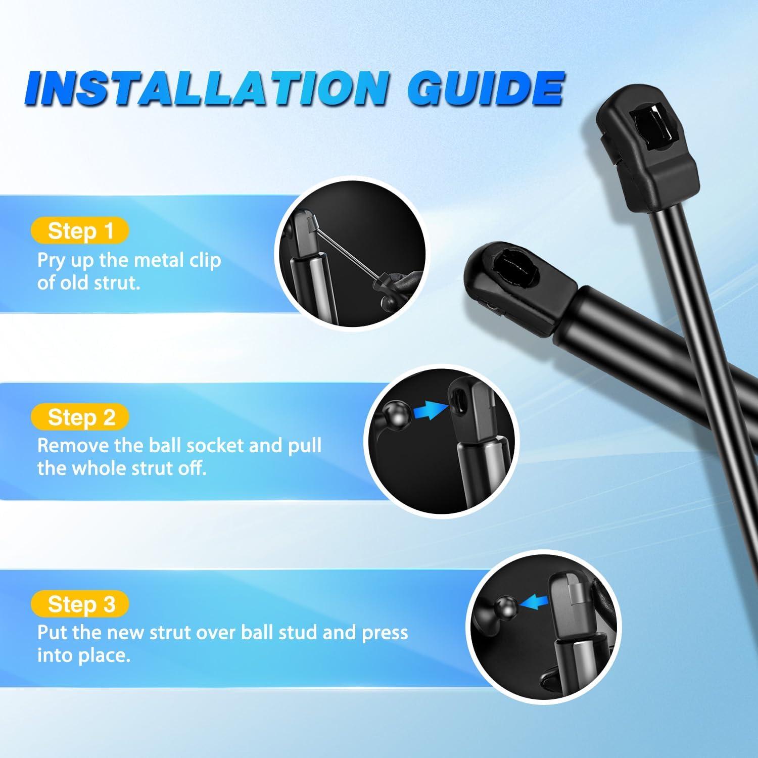 Soportes de Elevación de Gas Nilight 6650 para BMW Serie 3 2006-2013