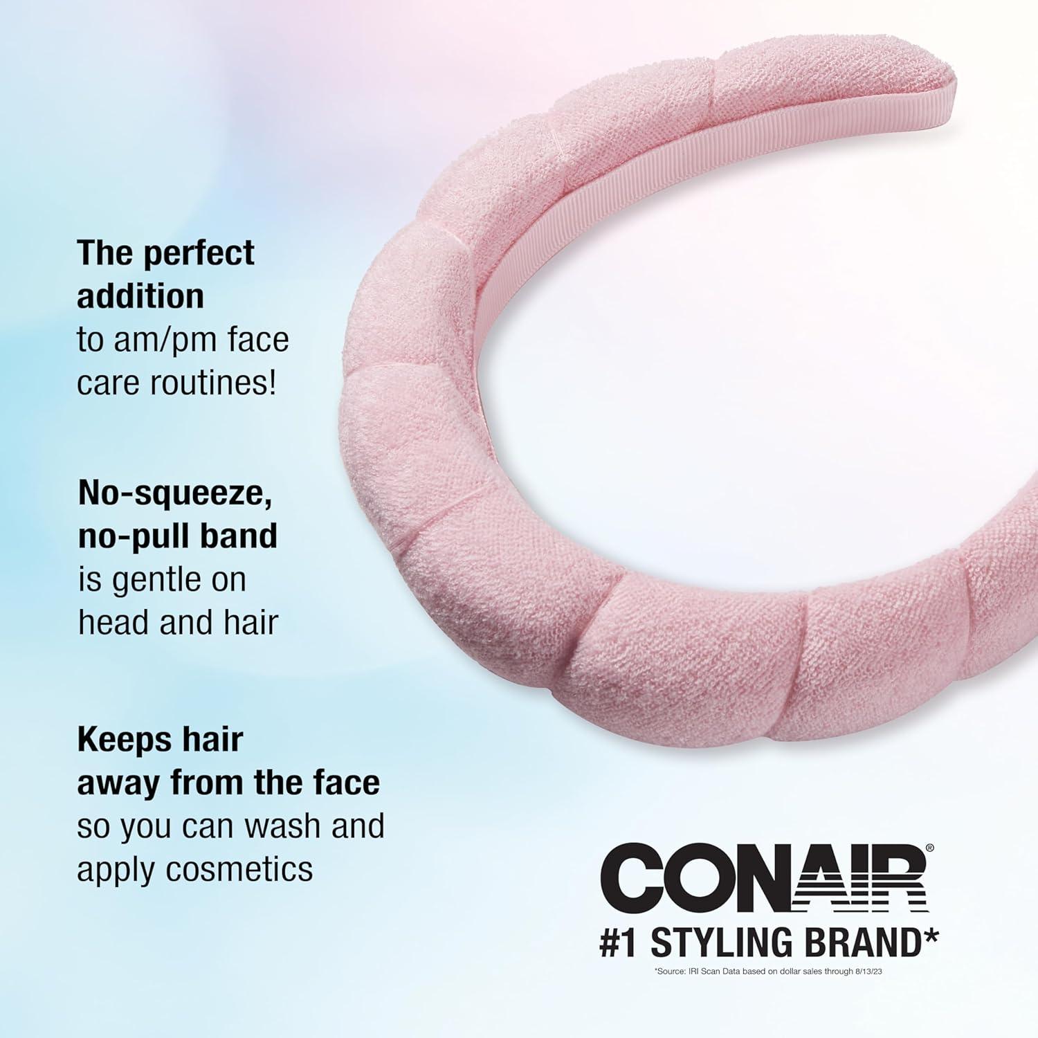 Banda para Maquillaje Conair Rosa - Suave y Absorbente