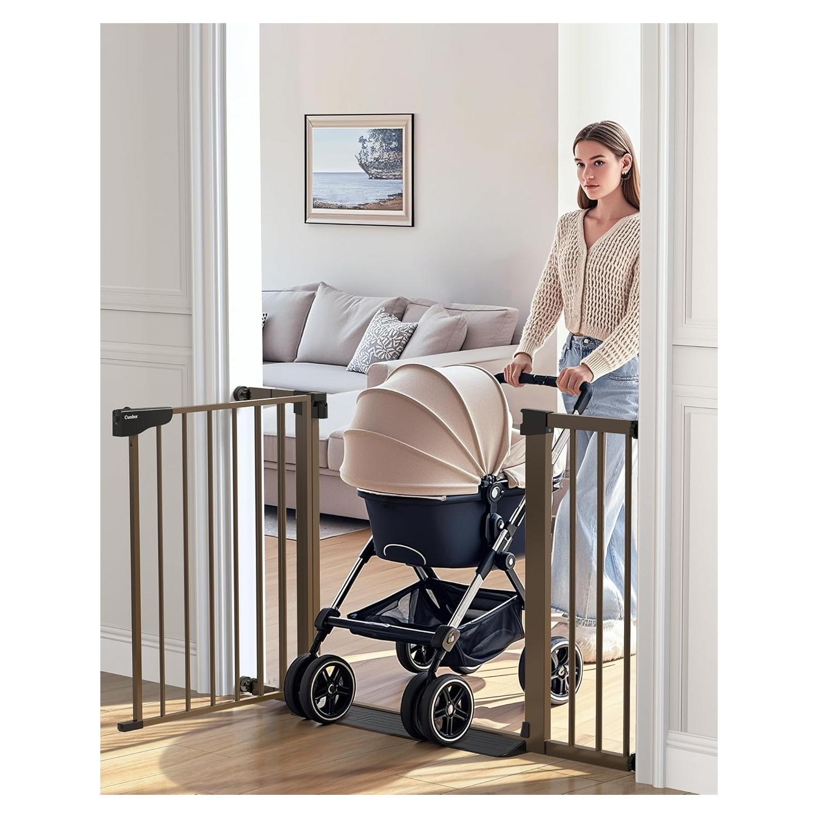 Puerta de Seguridad para Bebés Cumbor 29.7-46" Ancha