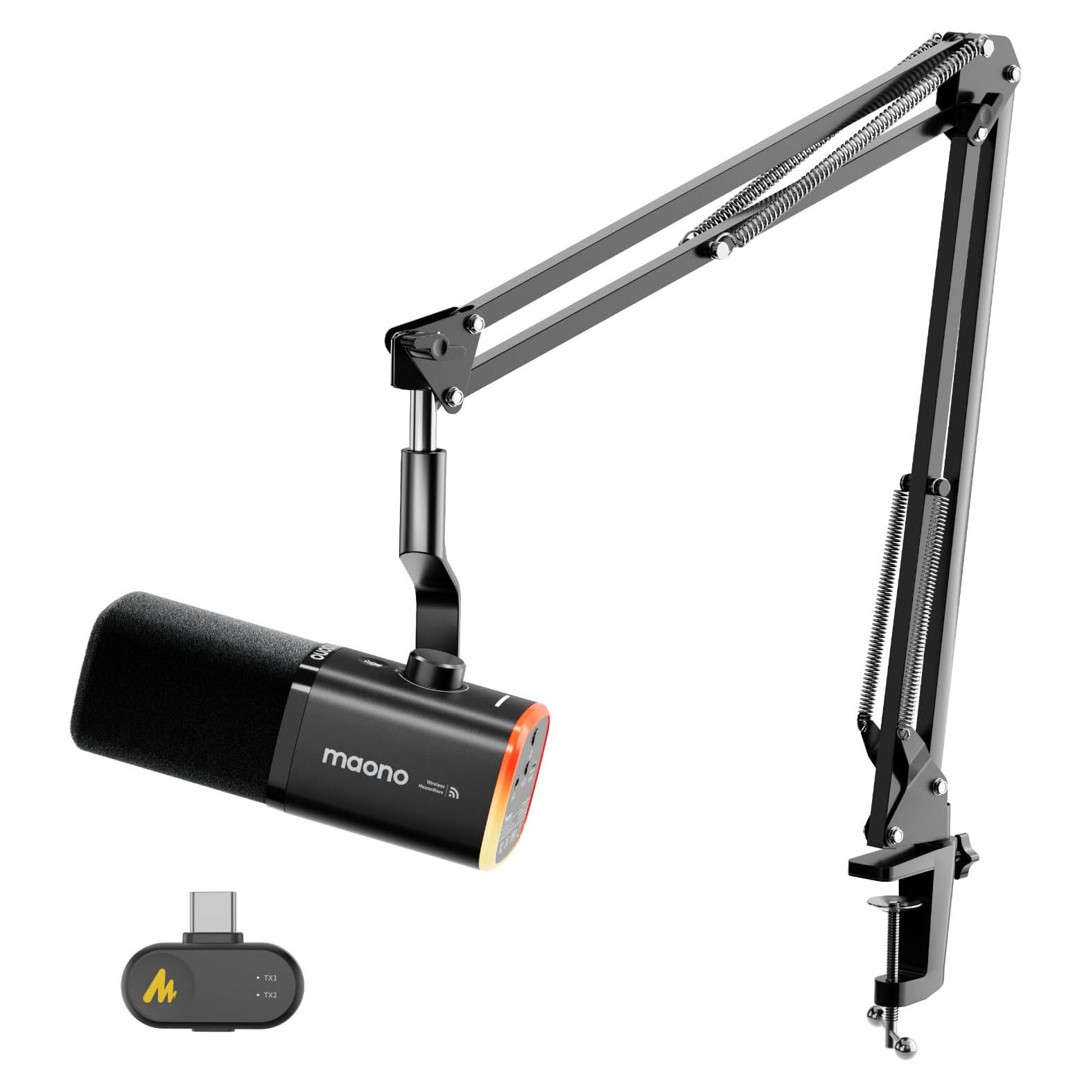 Micrófono Inalámbrico Dinámico MAONO PD100WS USB para PC