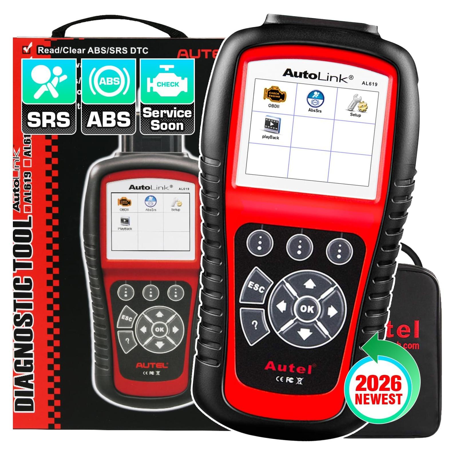 Escáner OBD2 Autel AL619 - Diagnóstico ABS/SRS y OBDII