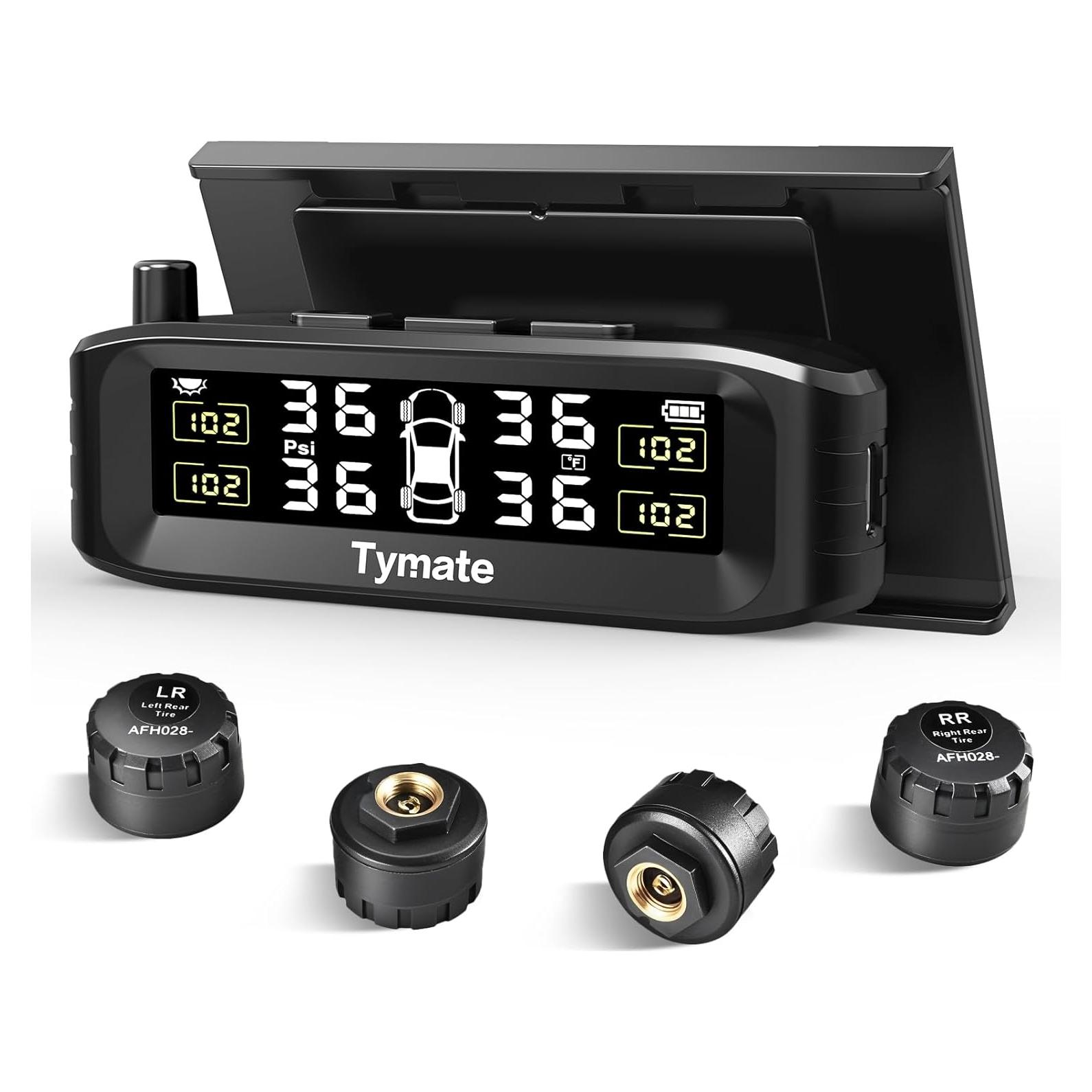 Monitoreo de Neumáticos Tymate TM8 Solar Inalámbrico 4 Sensores