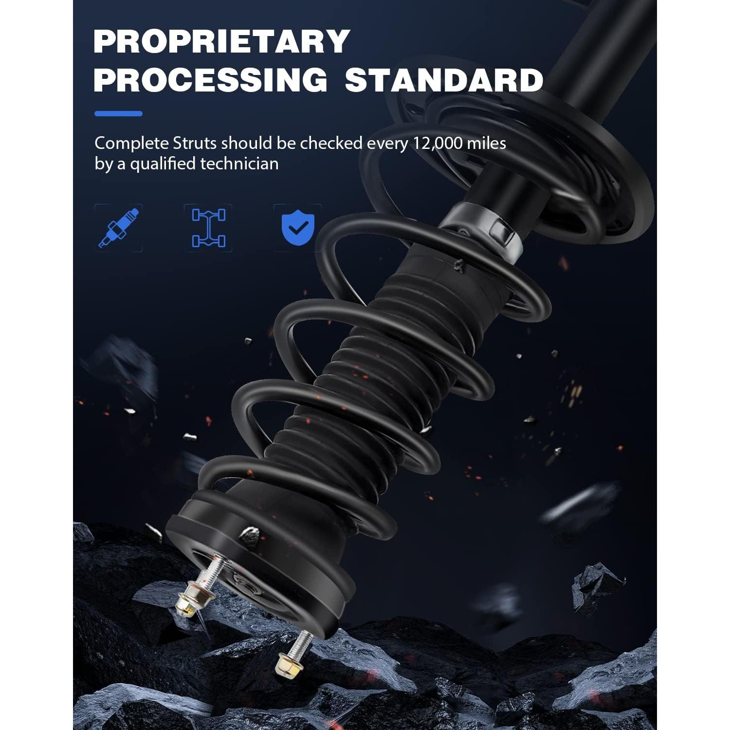 Conjunto de Struts Traseros ECCPP para Toyota Camry y Lexus ES330