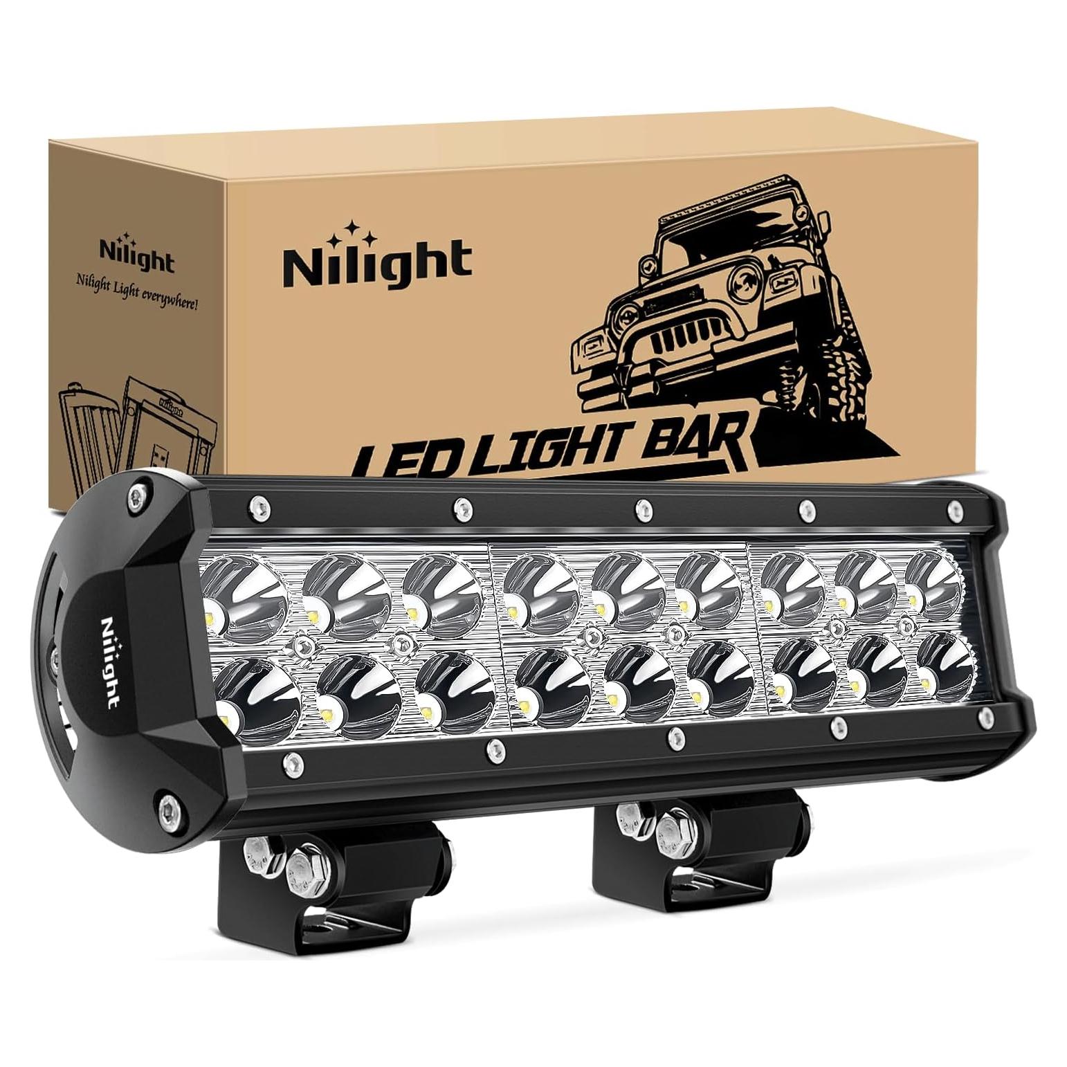 Barra de Luz LED Nilight 23cm 54W 3600LM Impermeable