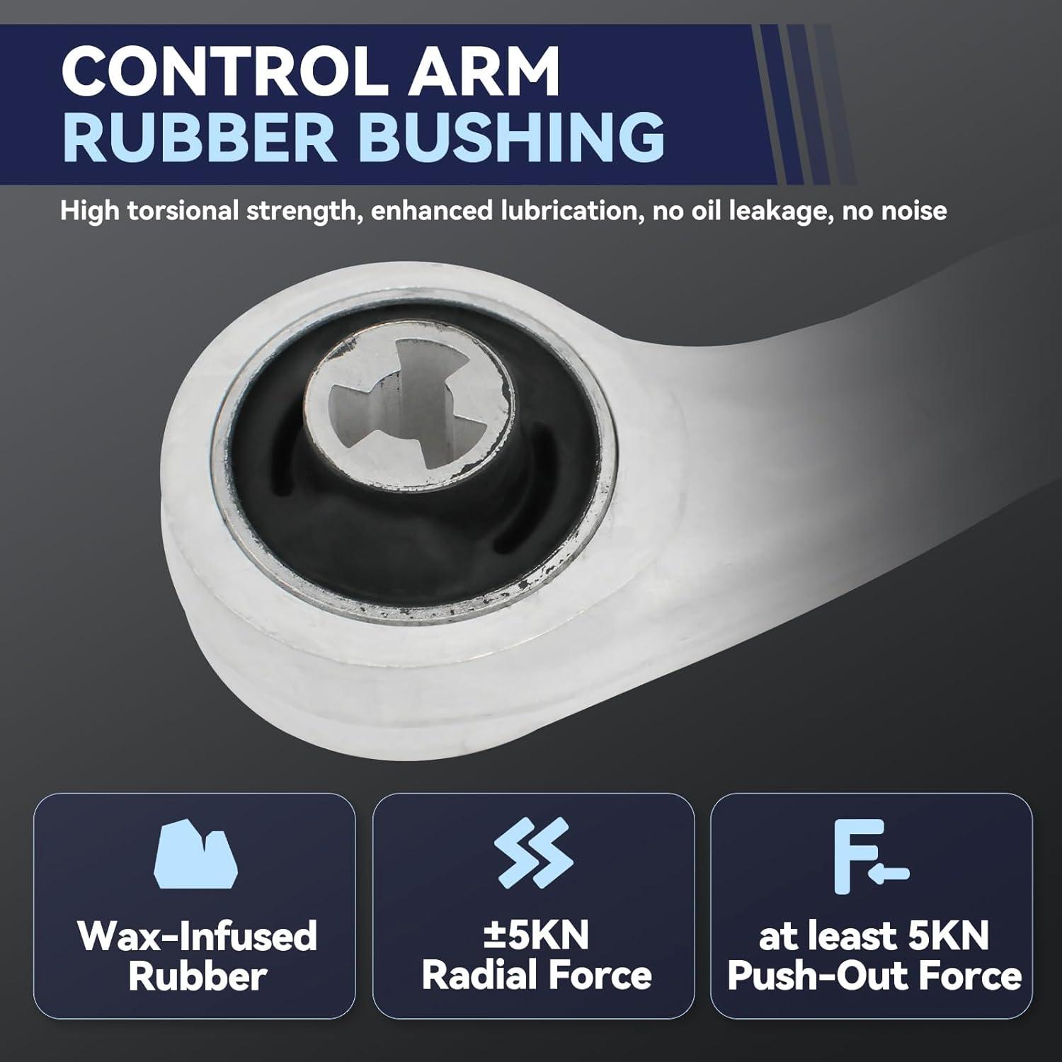 6 Piezas Brazo de Control Frontal UGFC para Tesla Model 3 2017-2021