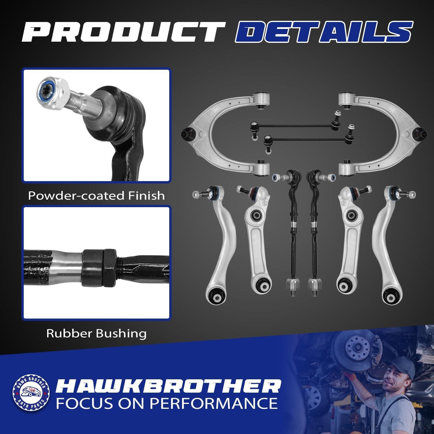 12 Piezas Brazo de Control HAWK BROTHER para BMW 528i 535i