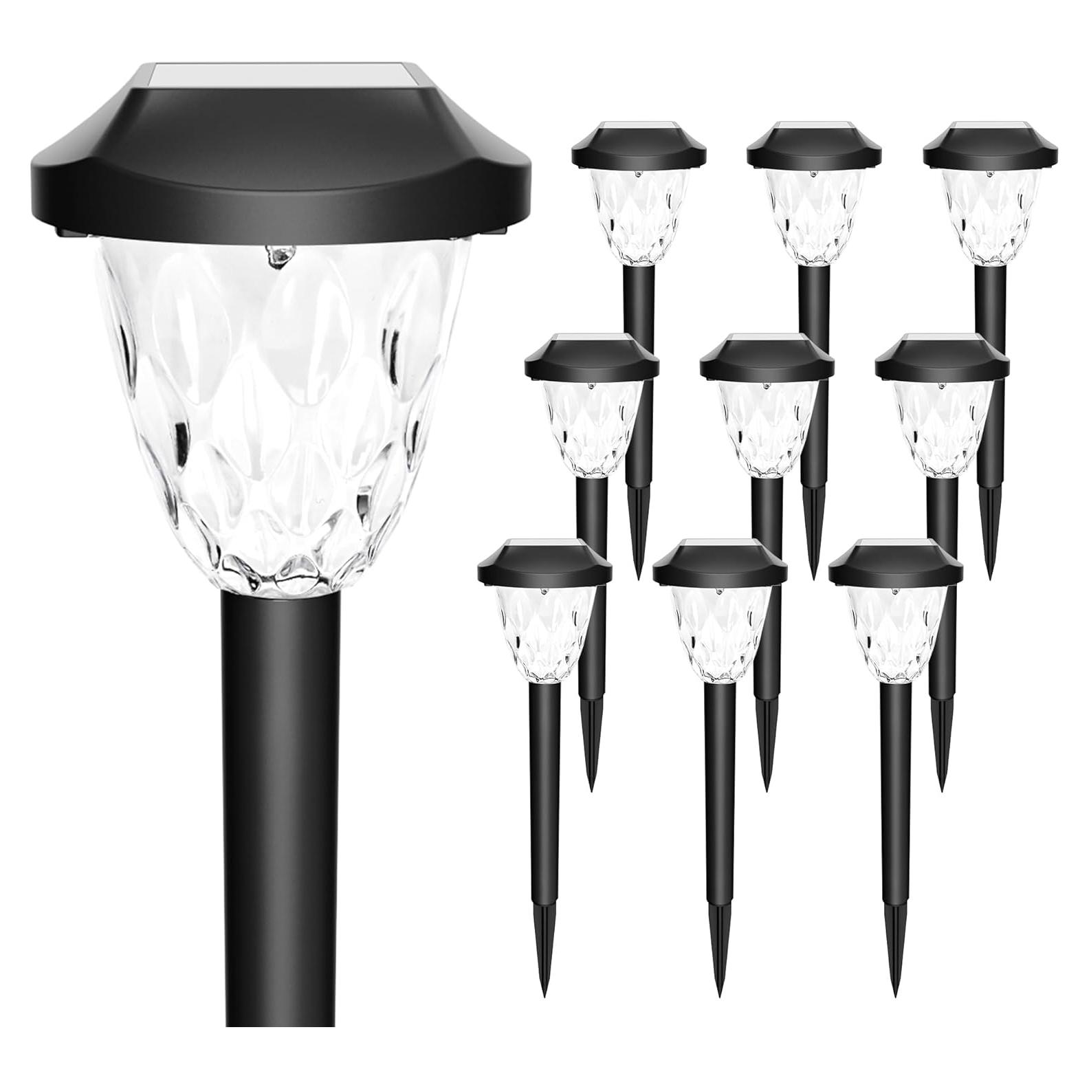 GIGALUMI Paquete de 10 Luces Solares para Jardín