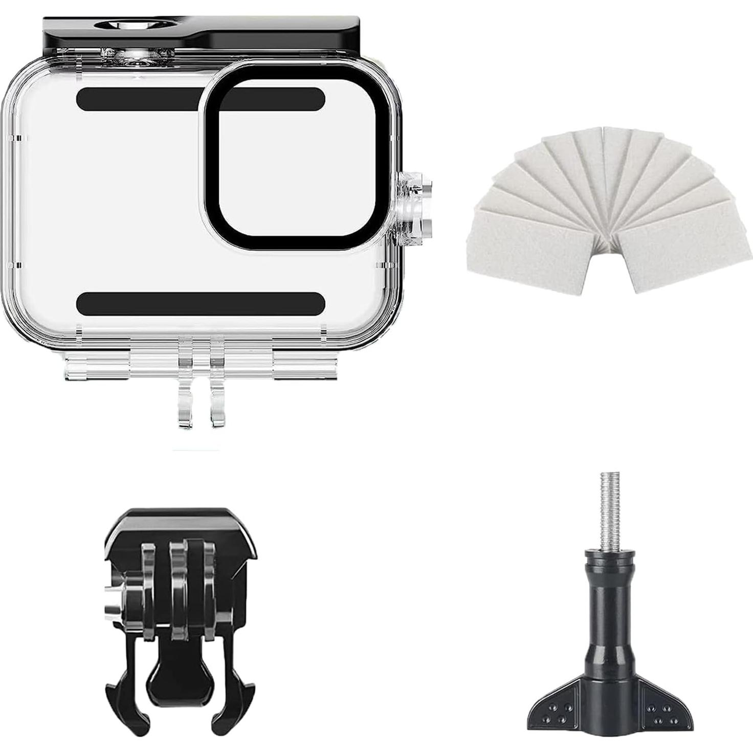 FiTSTILL Funda Impermeable para GoPro Hero 12/11/10/9 Negra